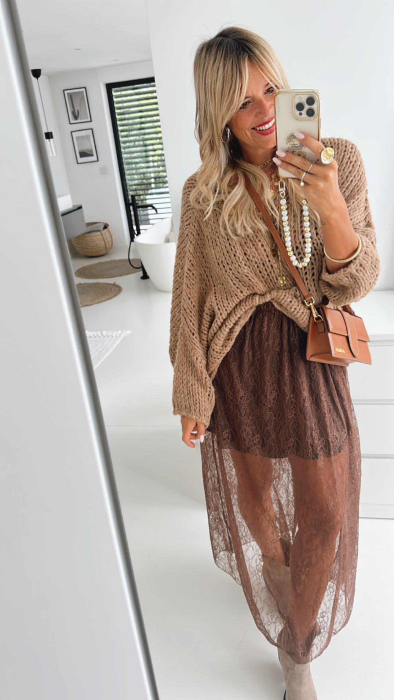 Loose Oversize Strick Pulli