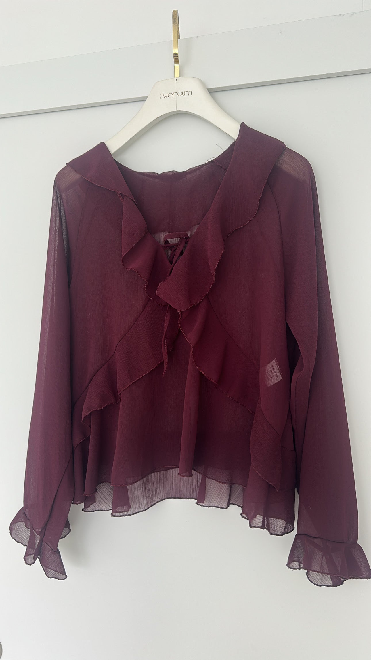 Midi Bluse Volant
