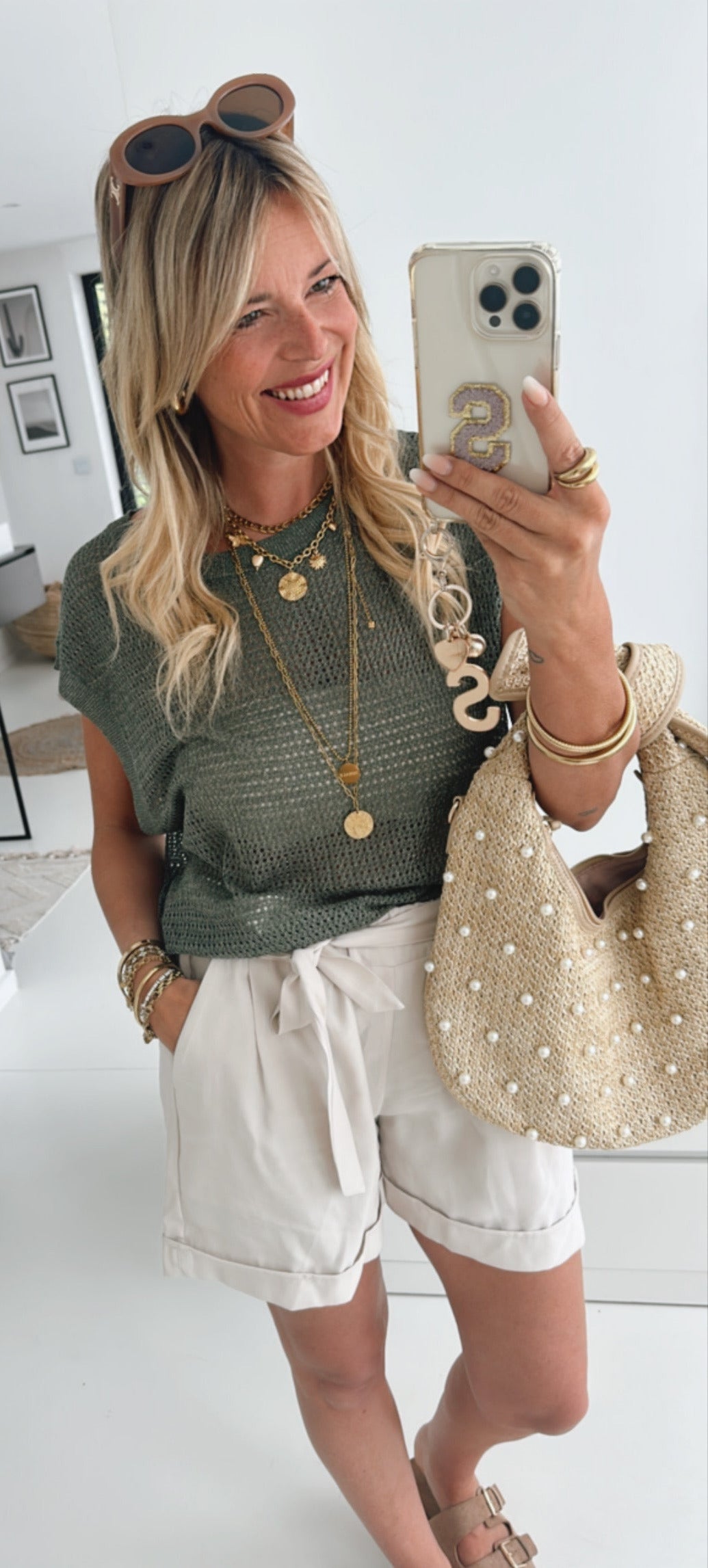Oversize Top Grobstrick Sparkle