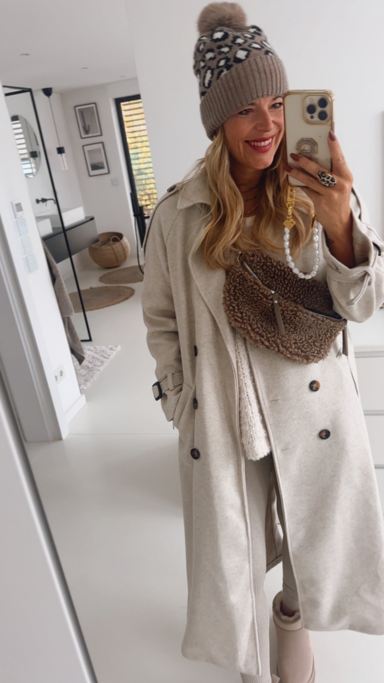 Trenchcoat Jacke mit Bindegürtel