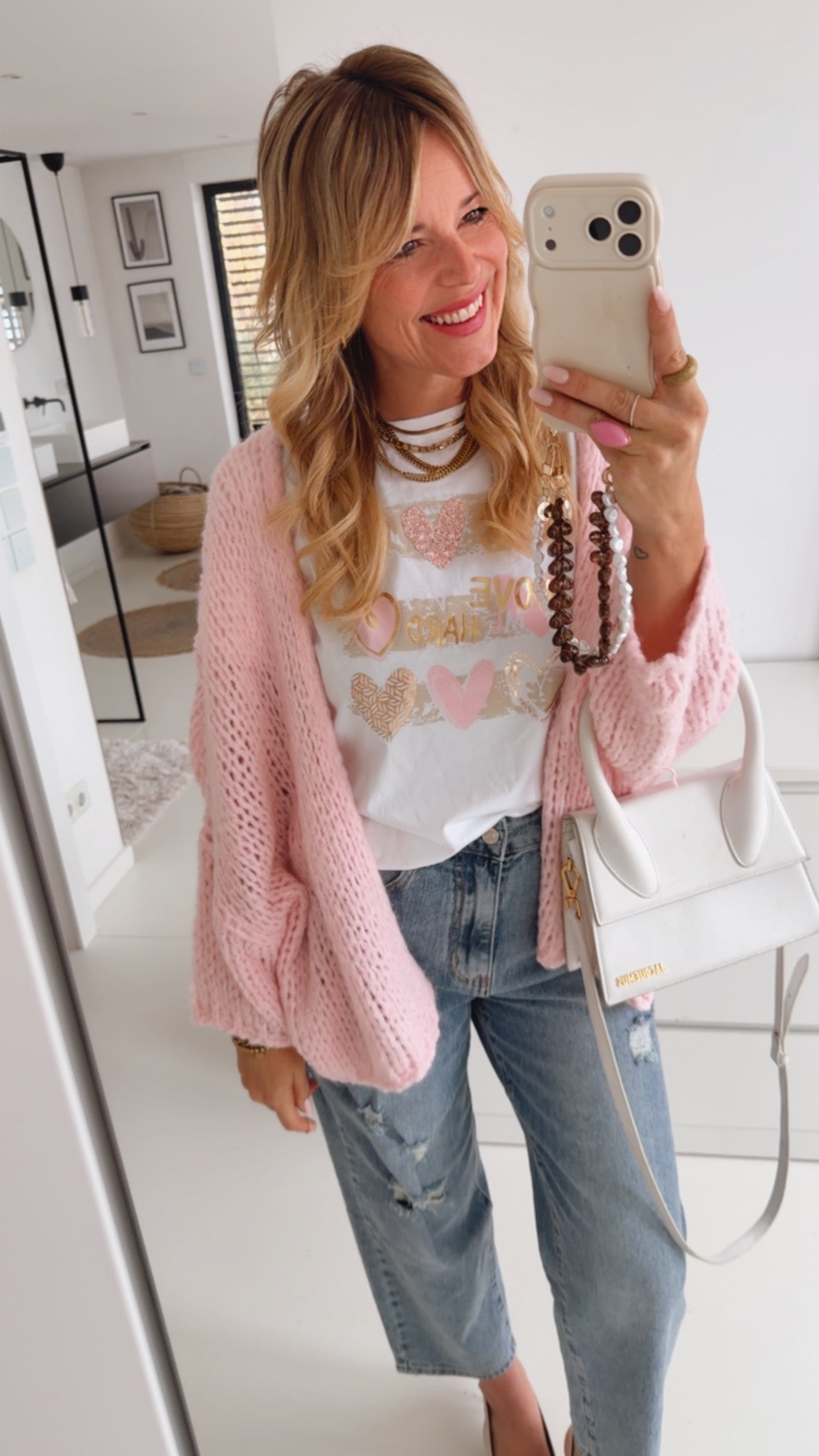 Oversize Grobstrick Jacke