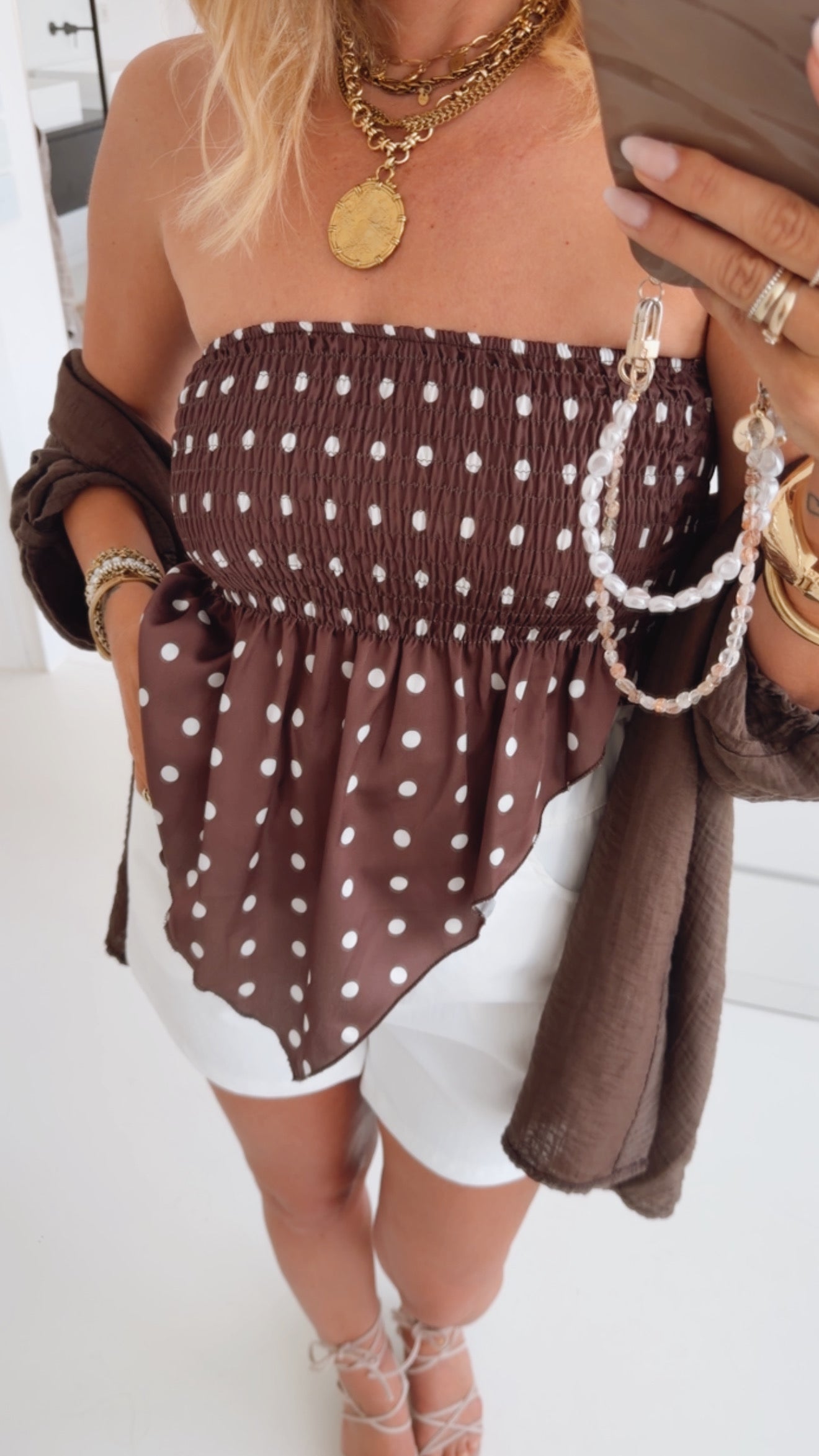 Bandeau Top Seidenoptik