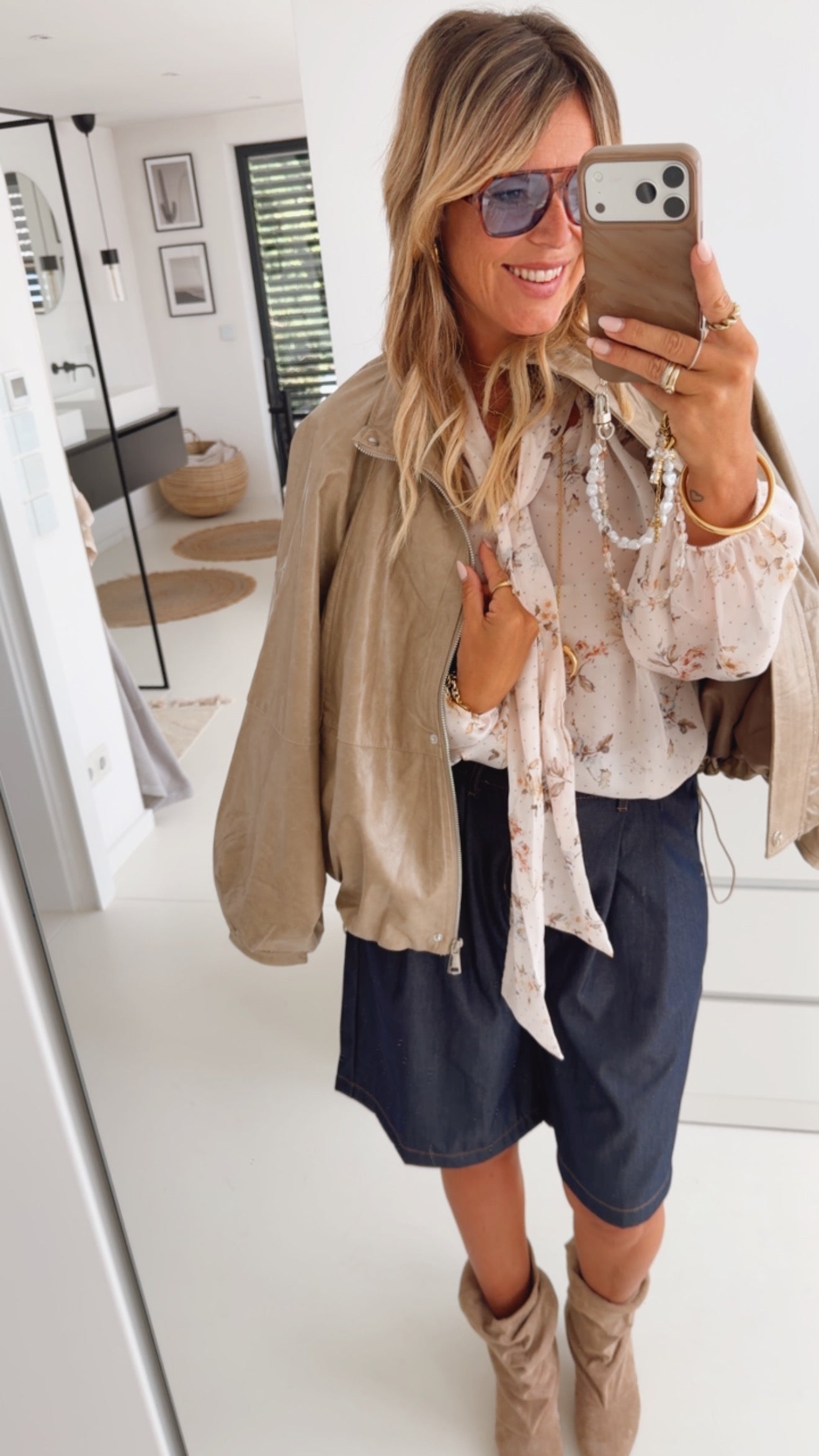 Floral Bluse Dots