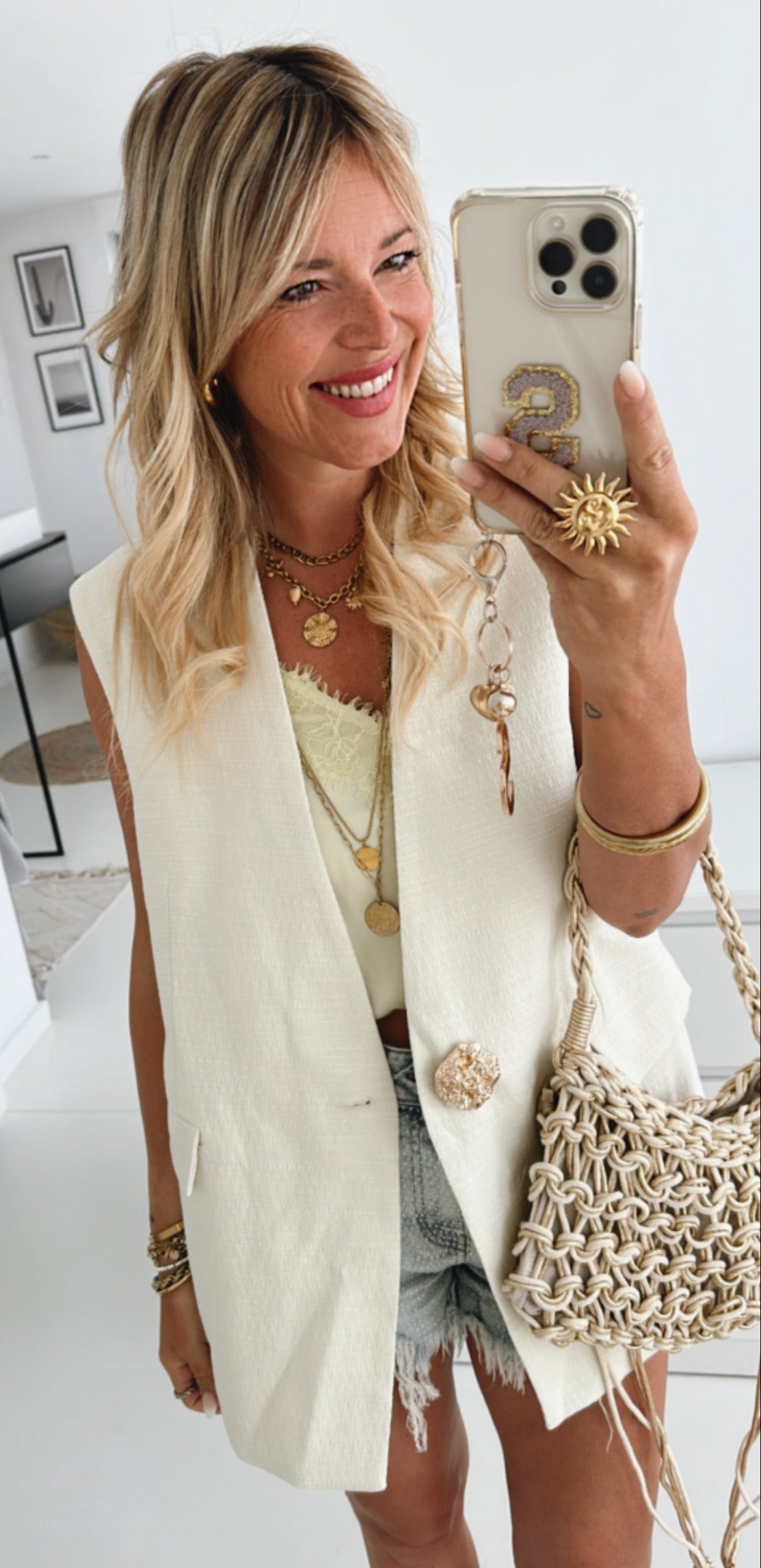 Tasche Gold Boho