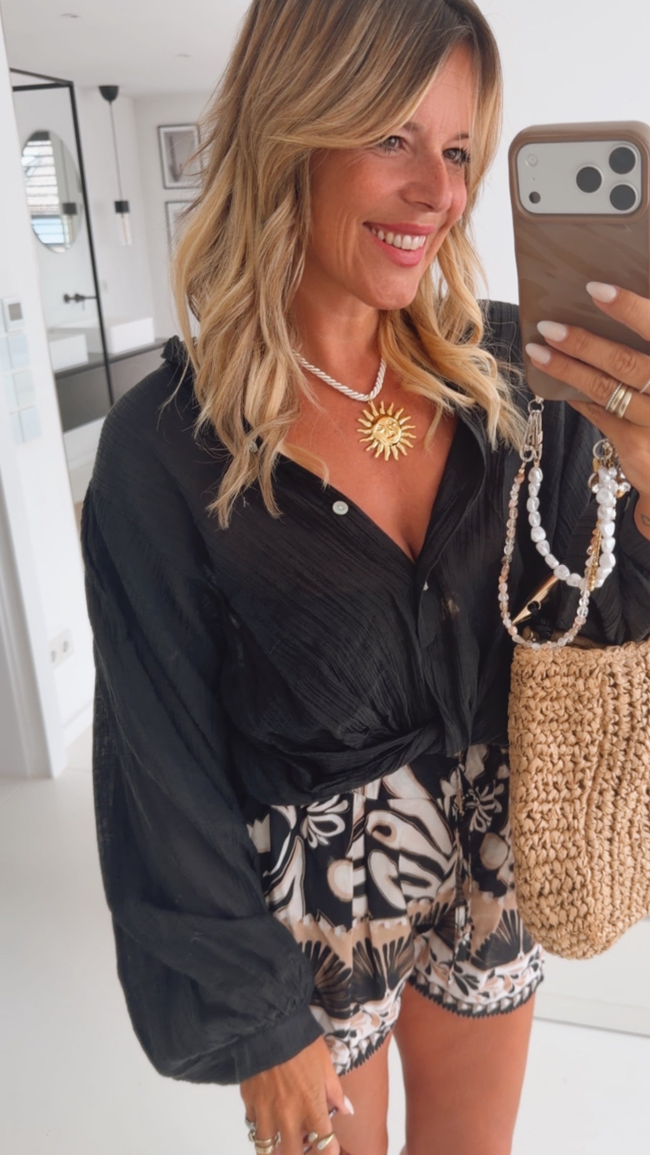 Twisted Bluse Loose Arm