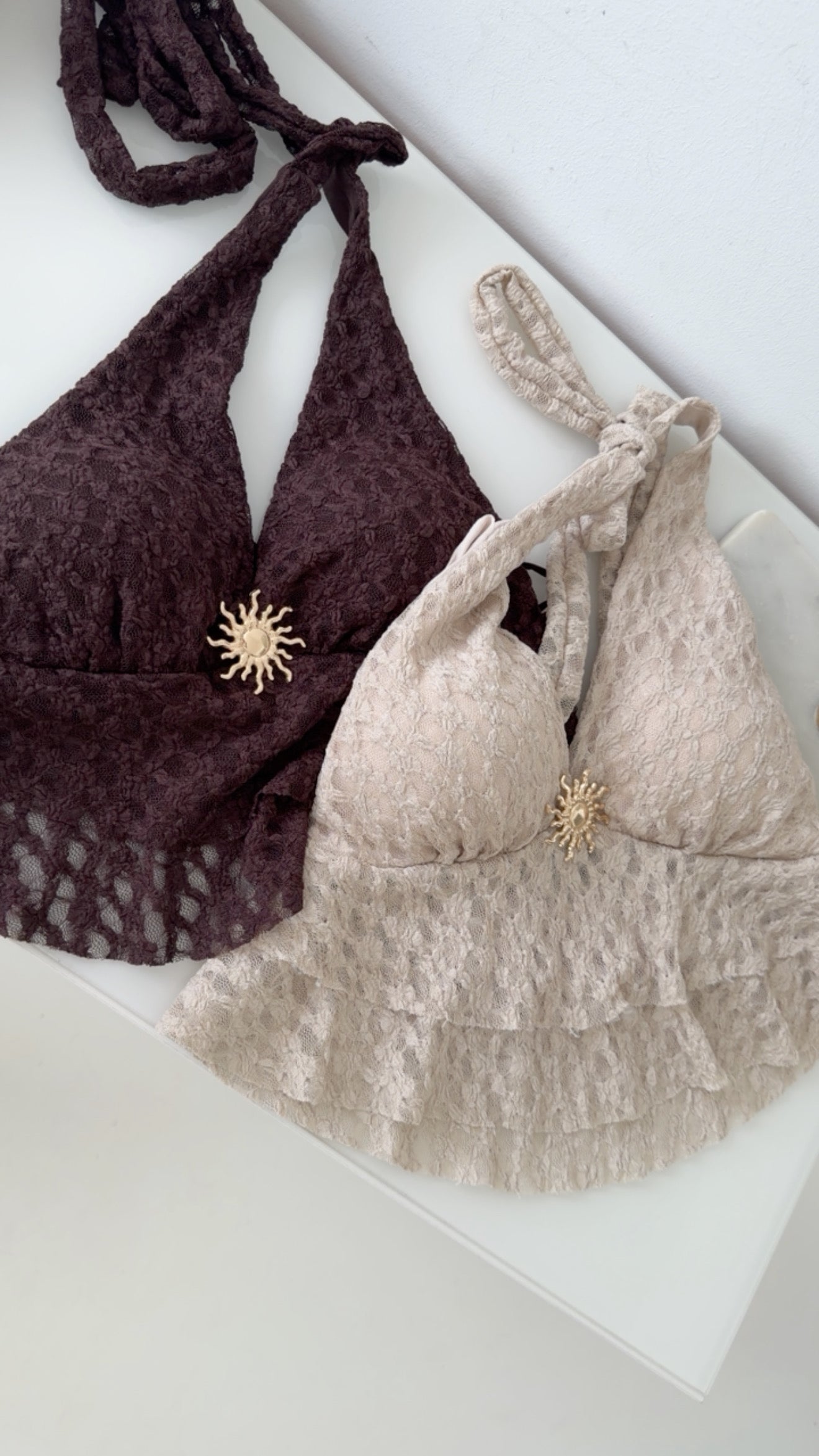 Neckholder Top Lace Sun