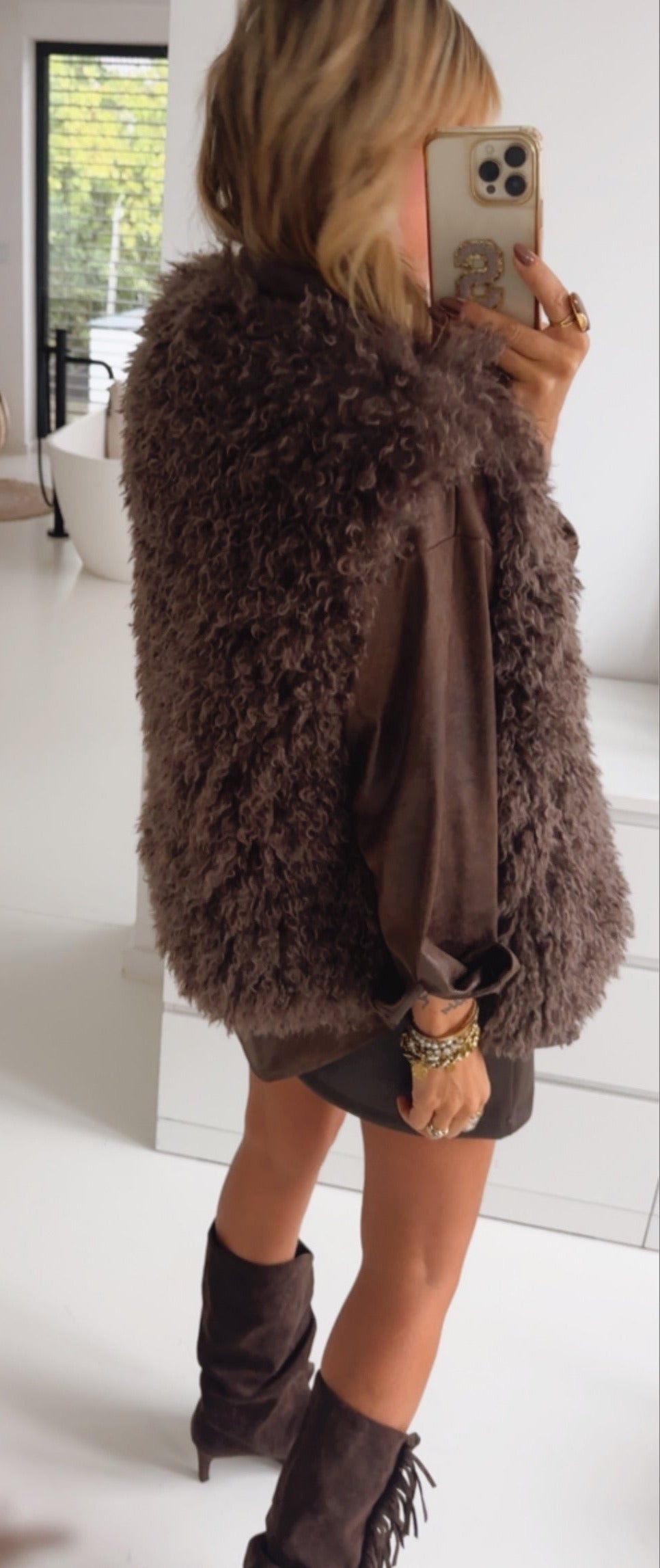 Midi Weste Cosy Curls