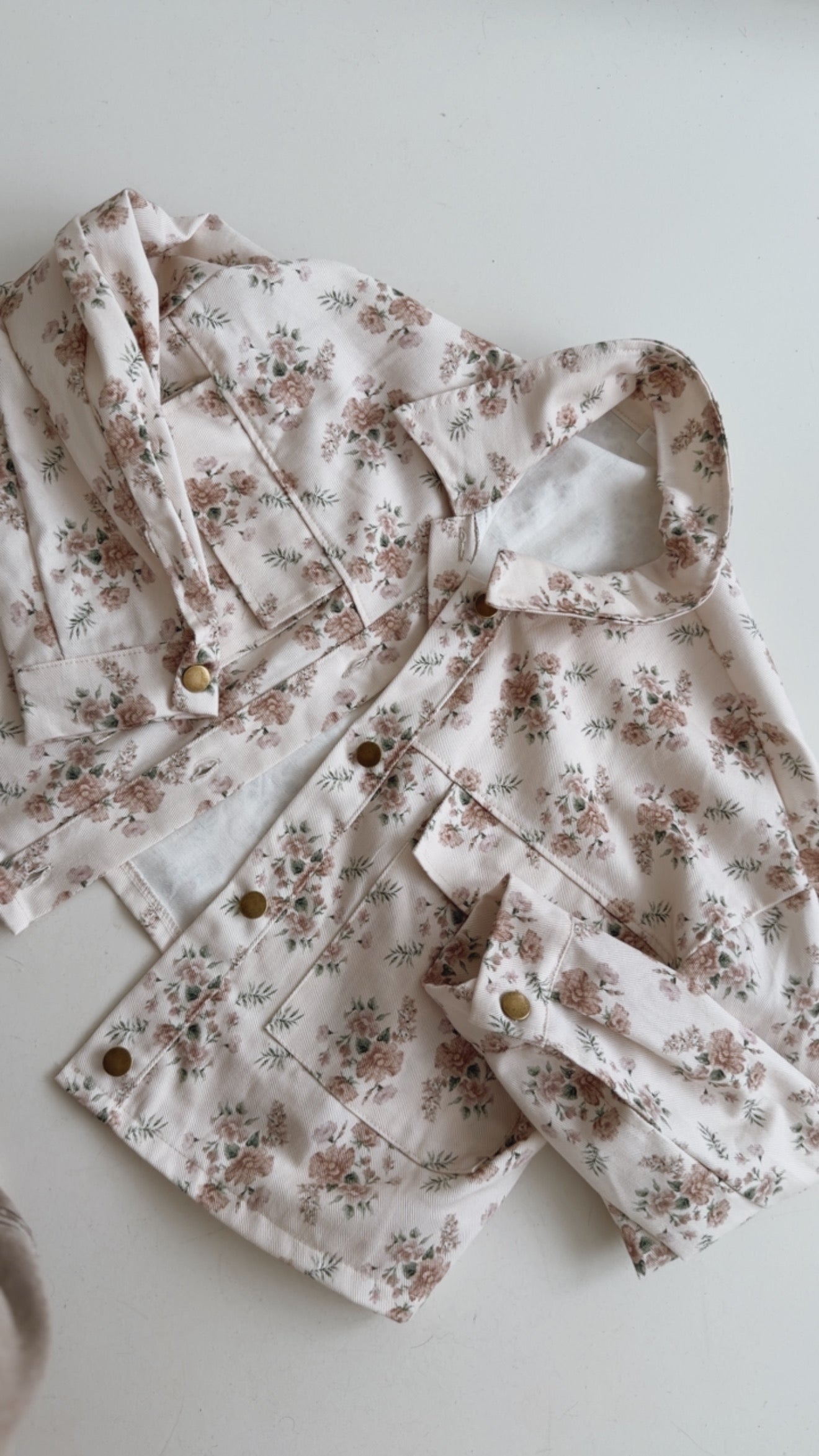 Cropped Jacke Blümchen