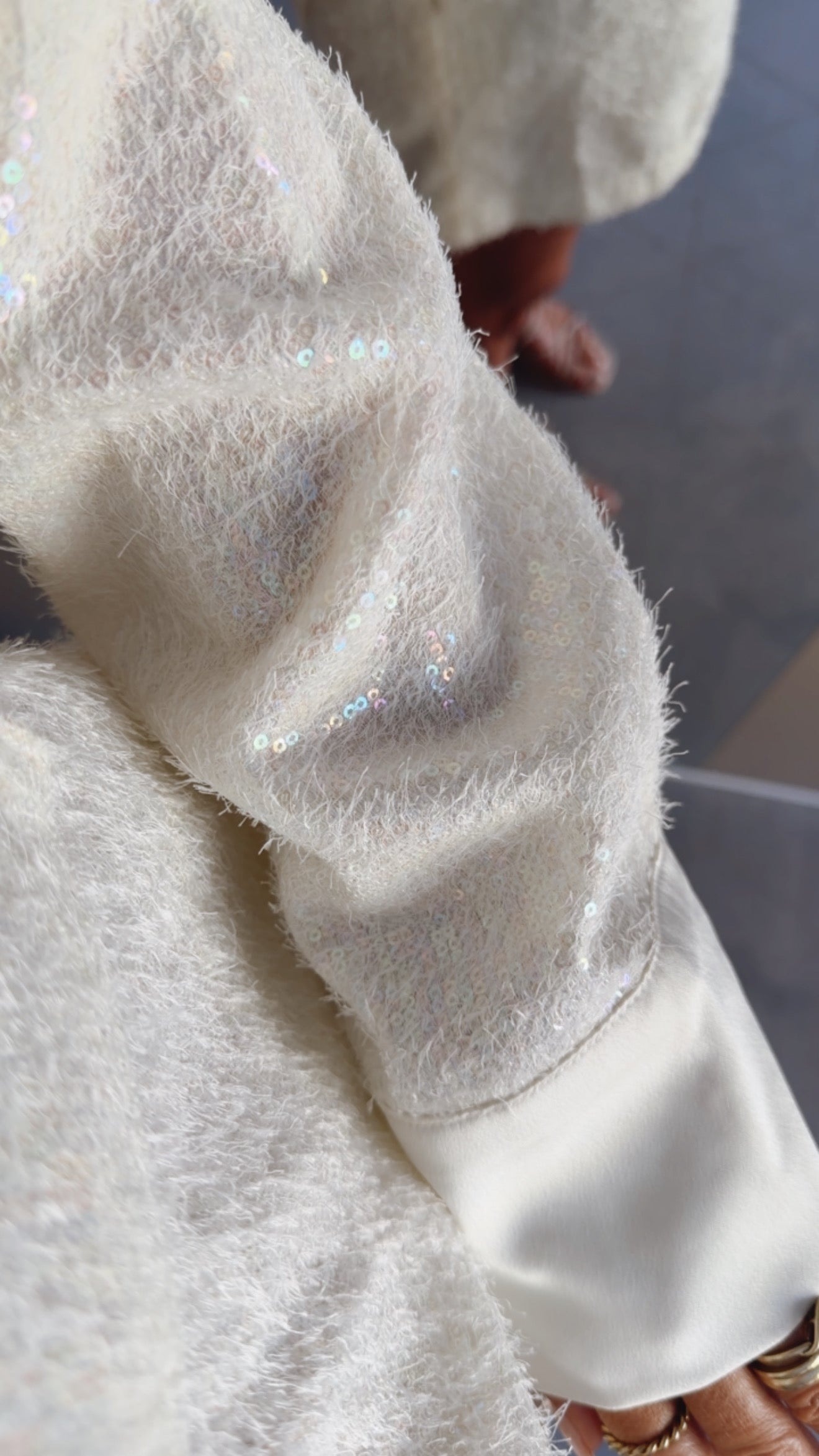 Fuzzy Glitter Hemd
