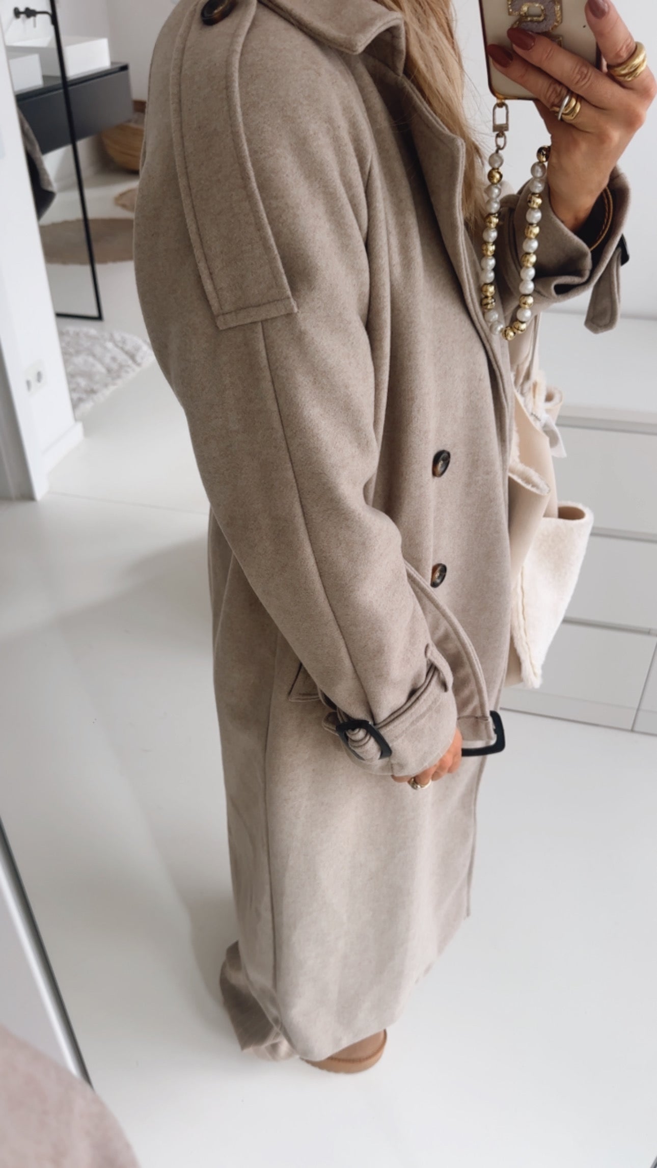 Trenchcoat Jacke mit Bindegürtel