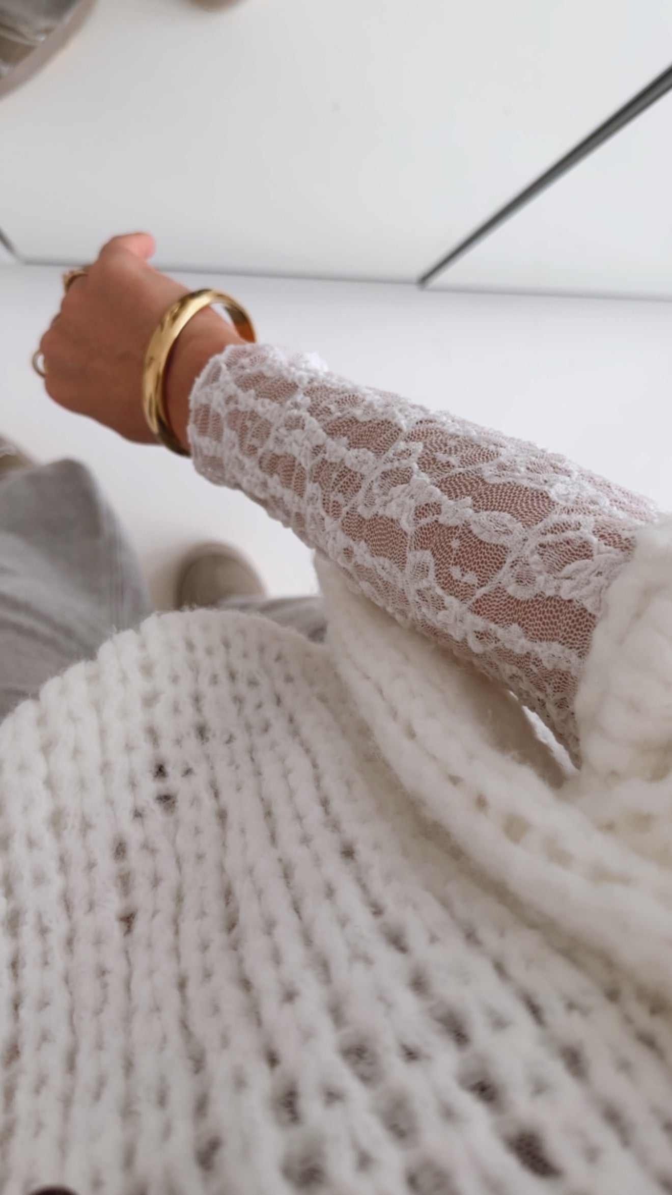 Lace Longsleeve Abstrakt