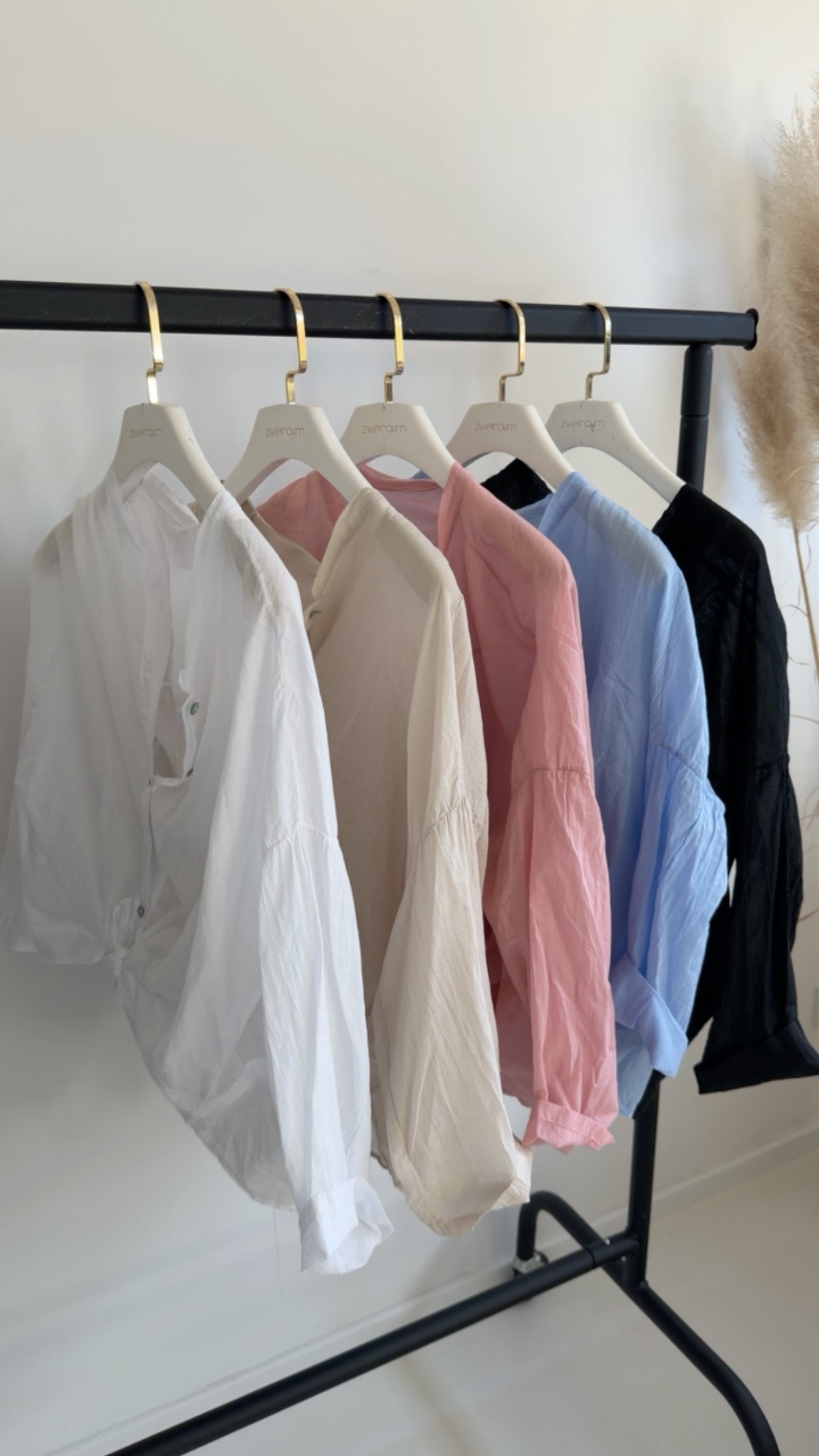 Midi Bluse Transparent