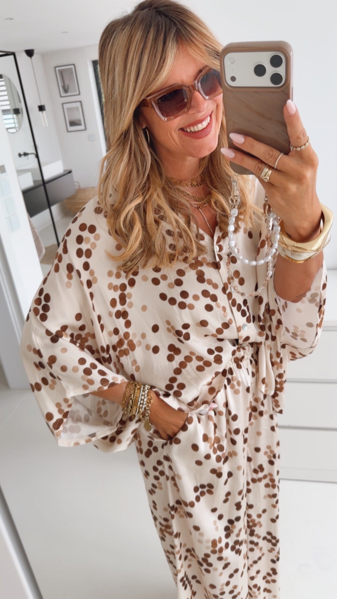 Oversize Bluse Dots
