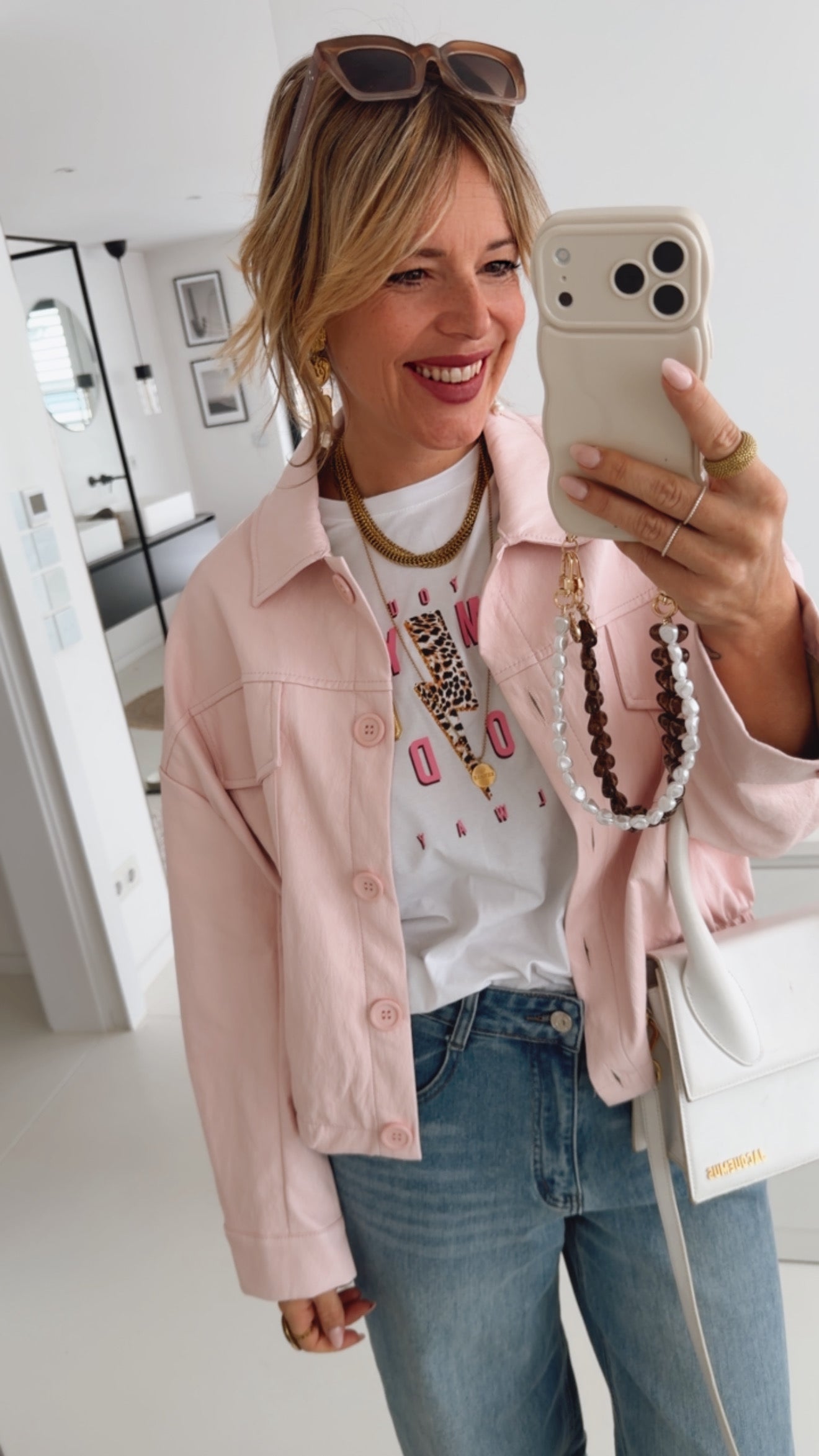 Bomber Jacke Lederoptik