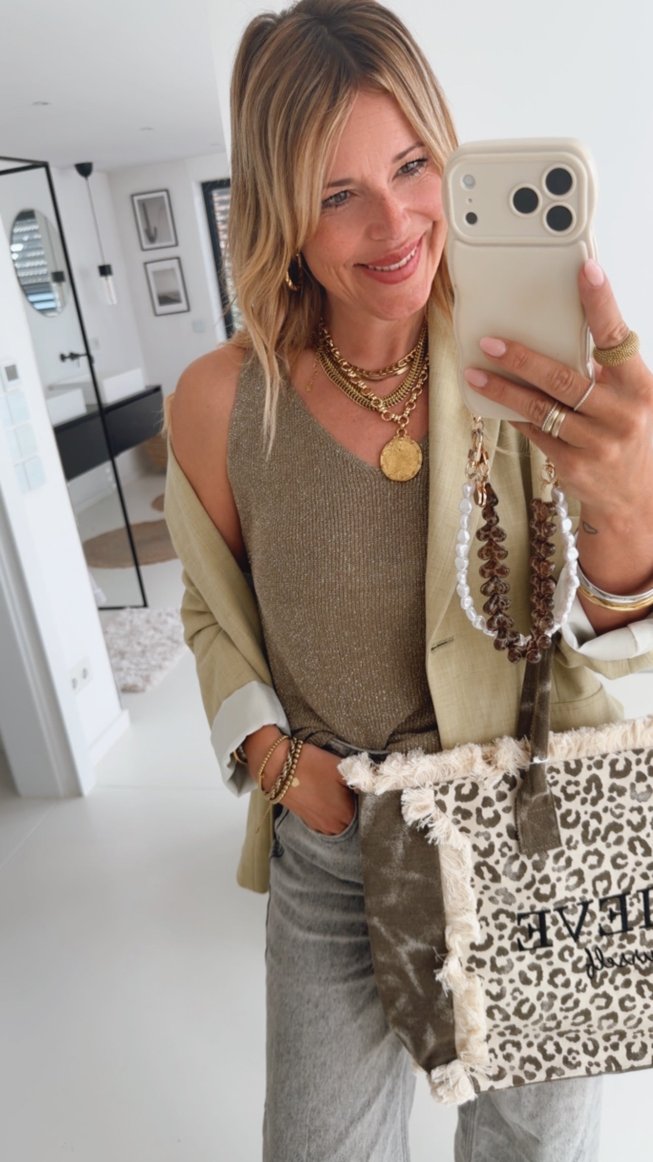 Loose Knit Top Glitter