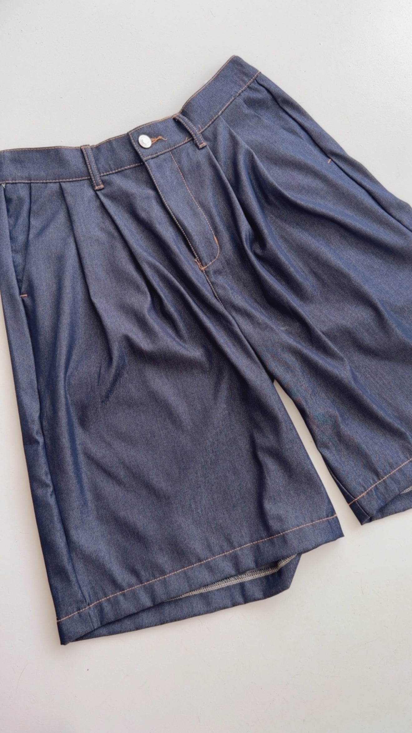 Midi Shorts In Jeans Optik