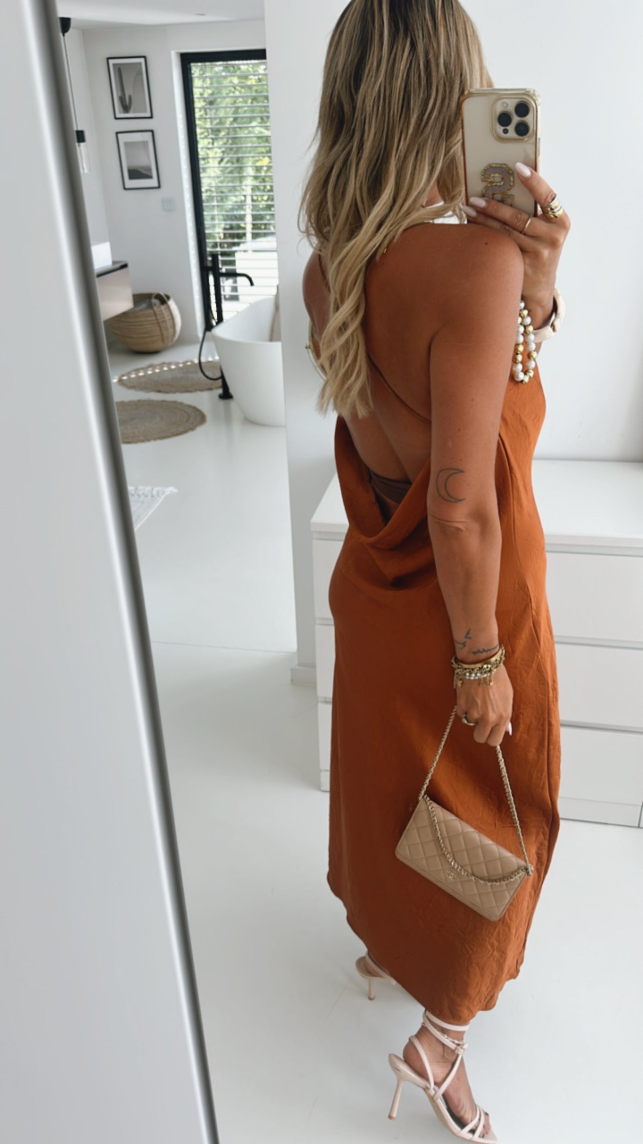 Spaghetti Kleid Waterfall