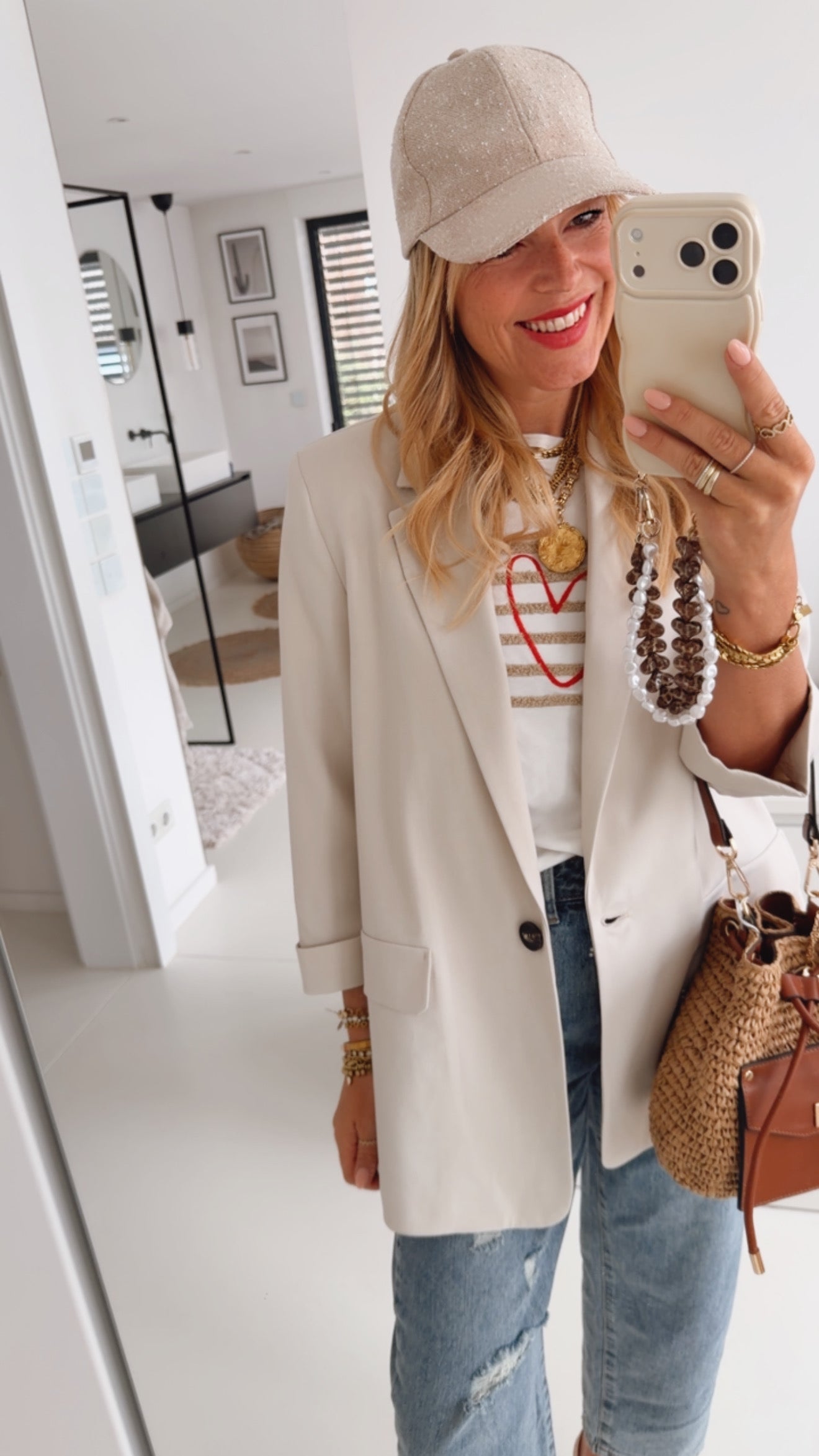 T-Shirt Heart and Stripes