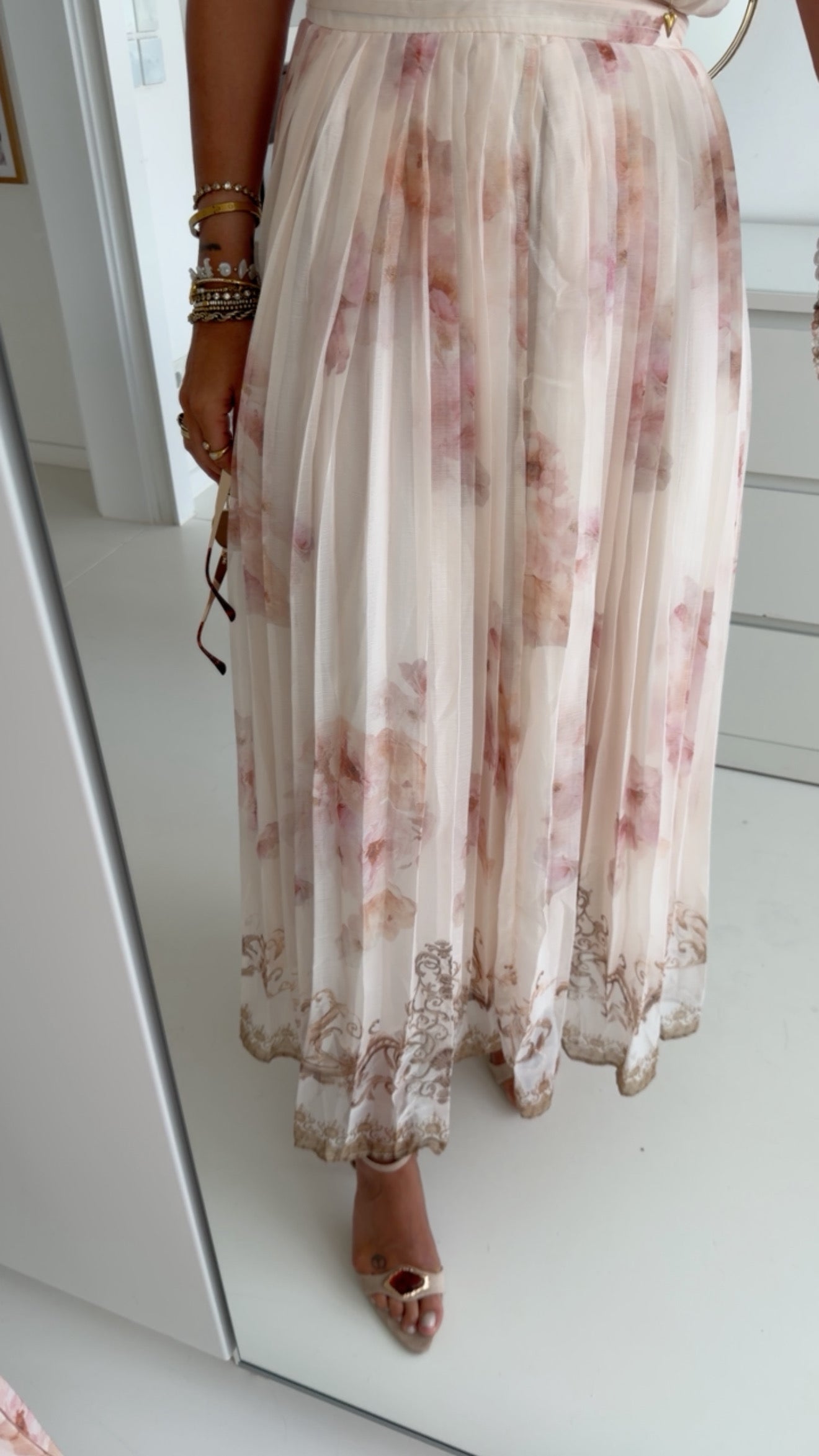 High Neck Kleid Watercolor