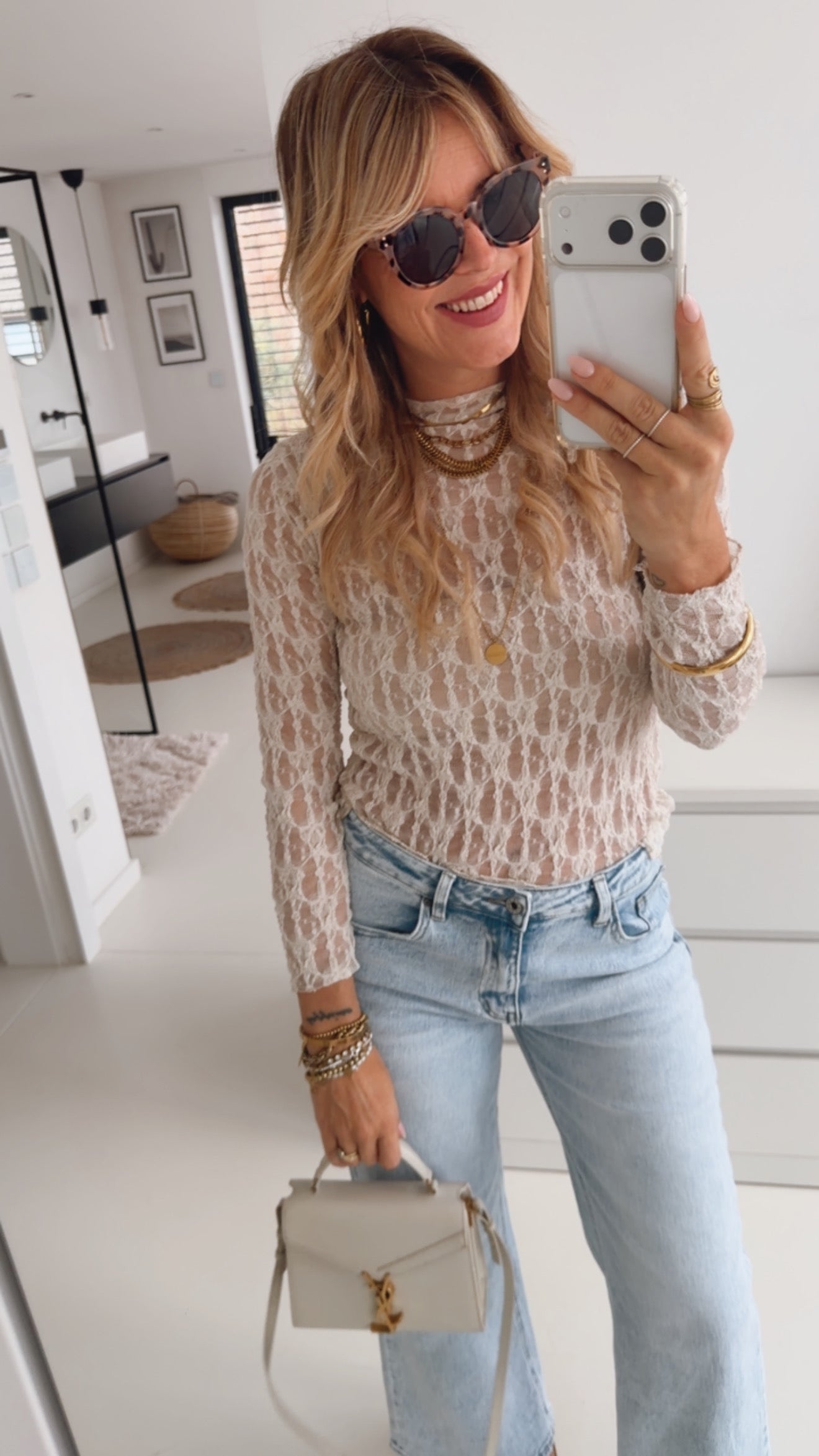 Lace Longsleeve Abstrakt