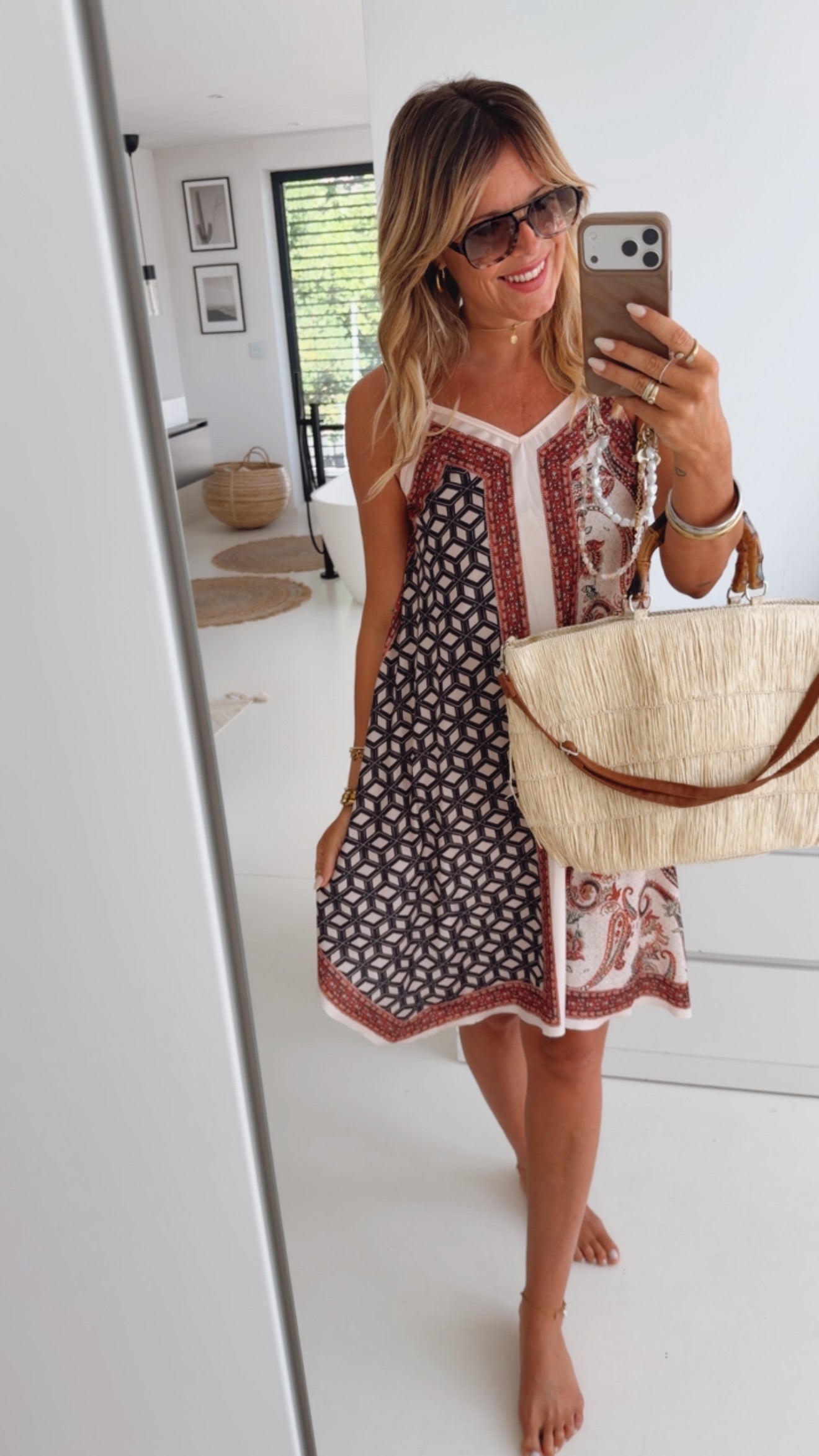 Tuch Kleid Pattern Mix
