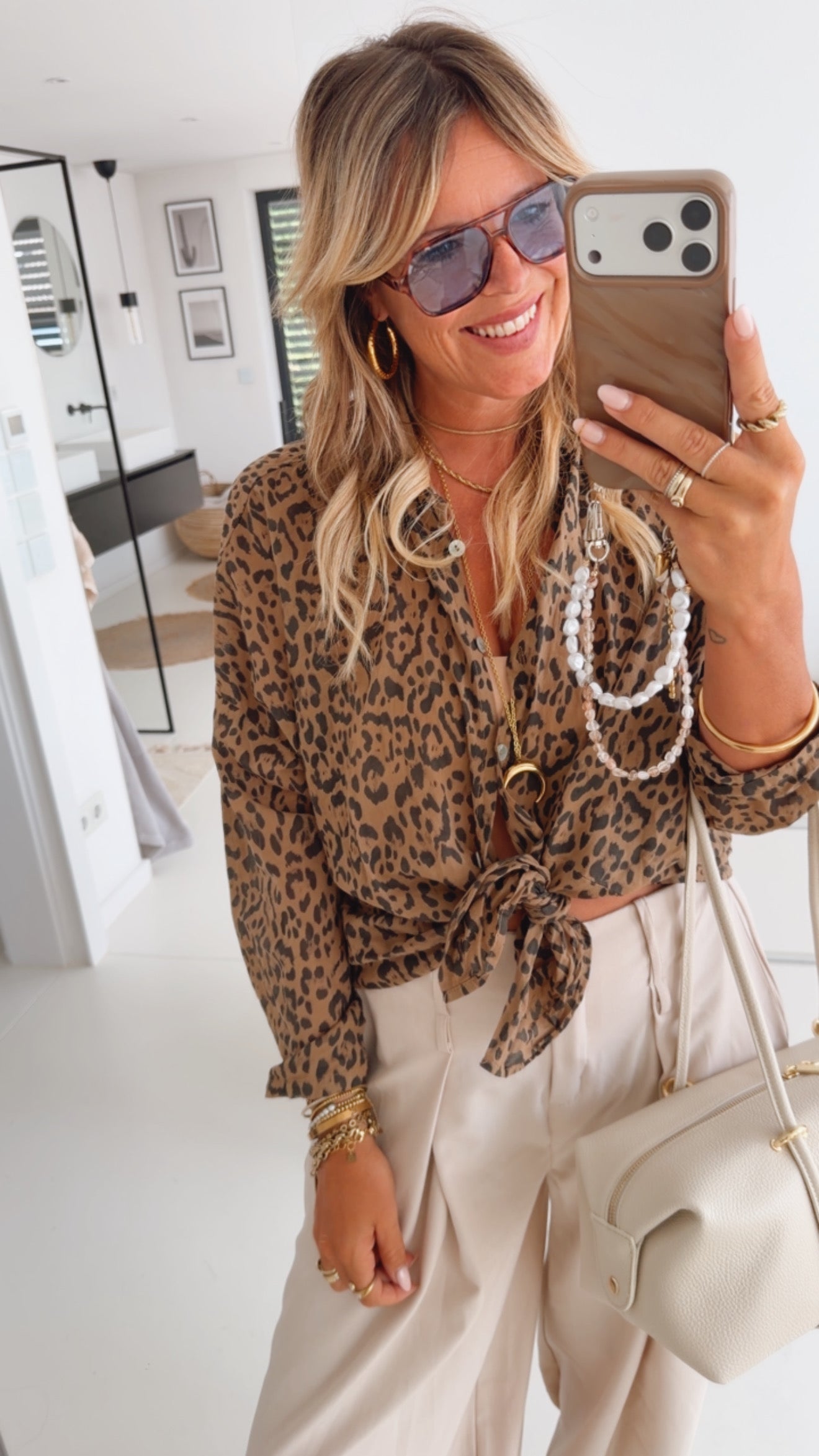 Leo Bluse zum Binden