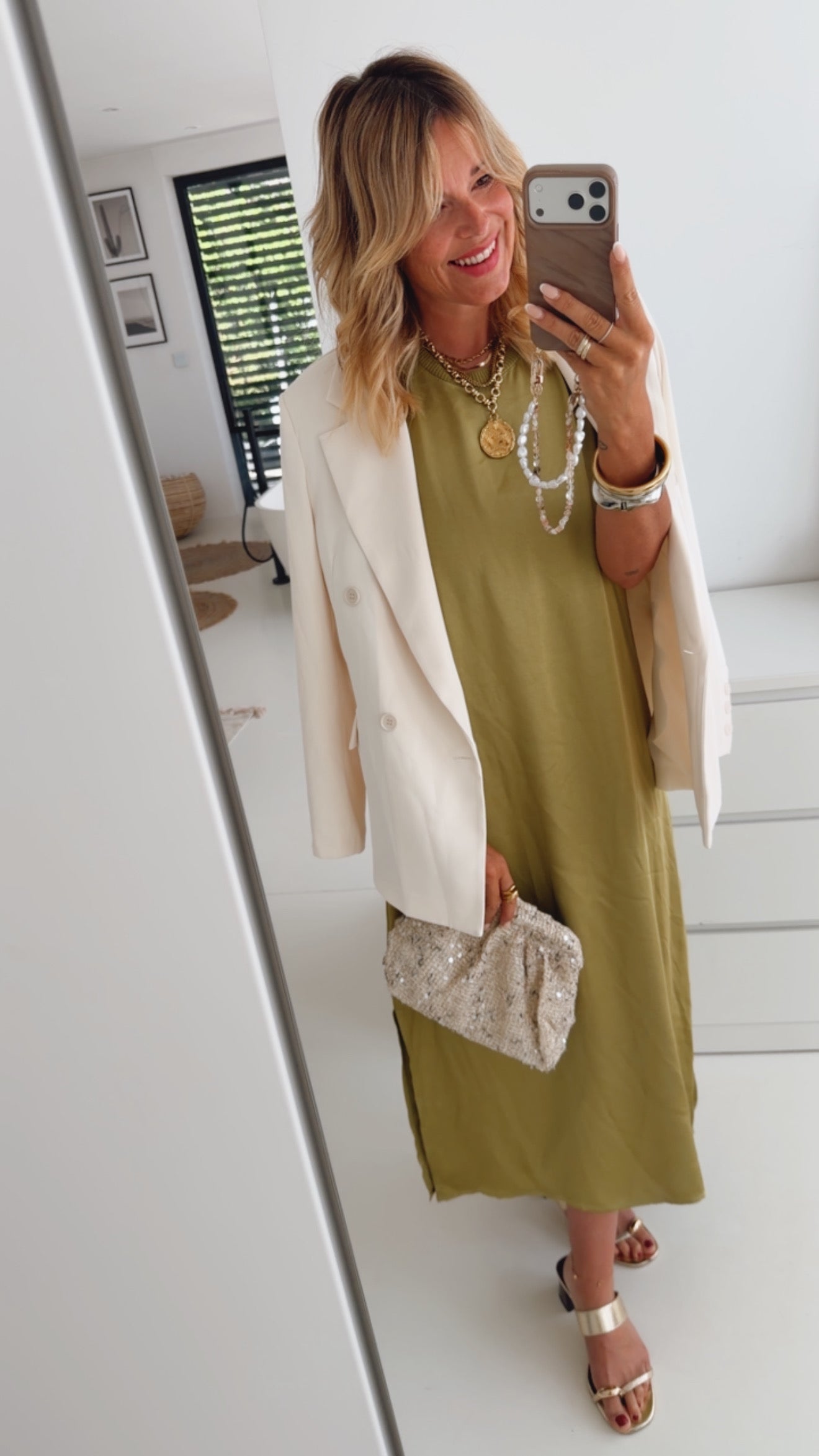 Everyday Kleid Satin Optik