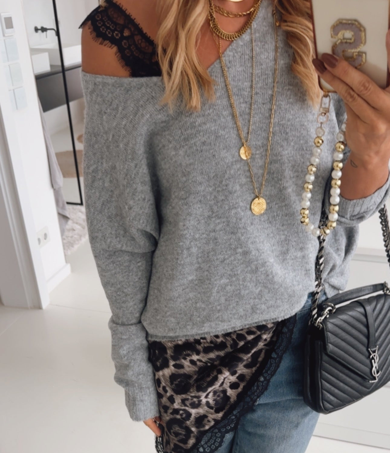 Midi Pulli V-Neck