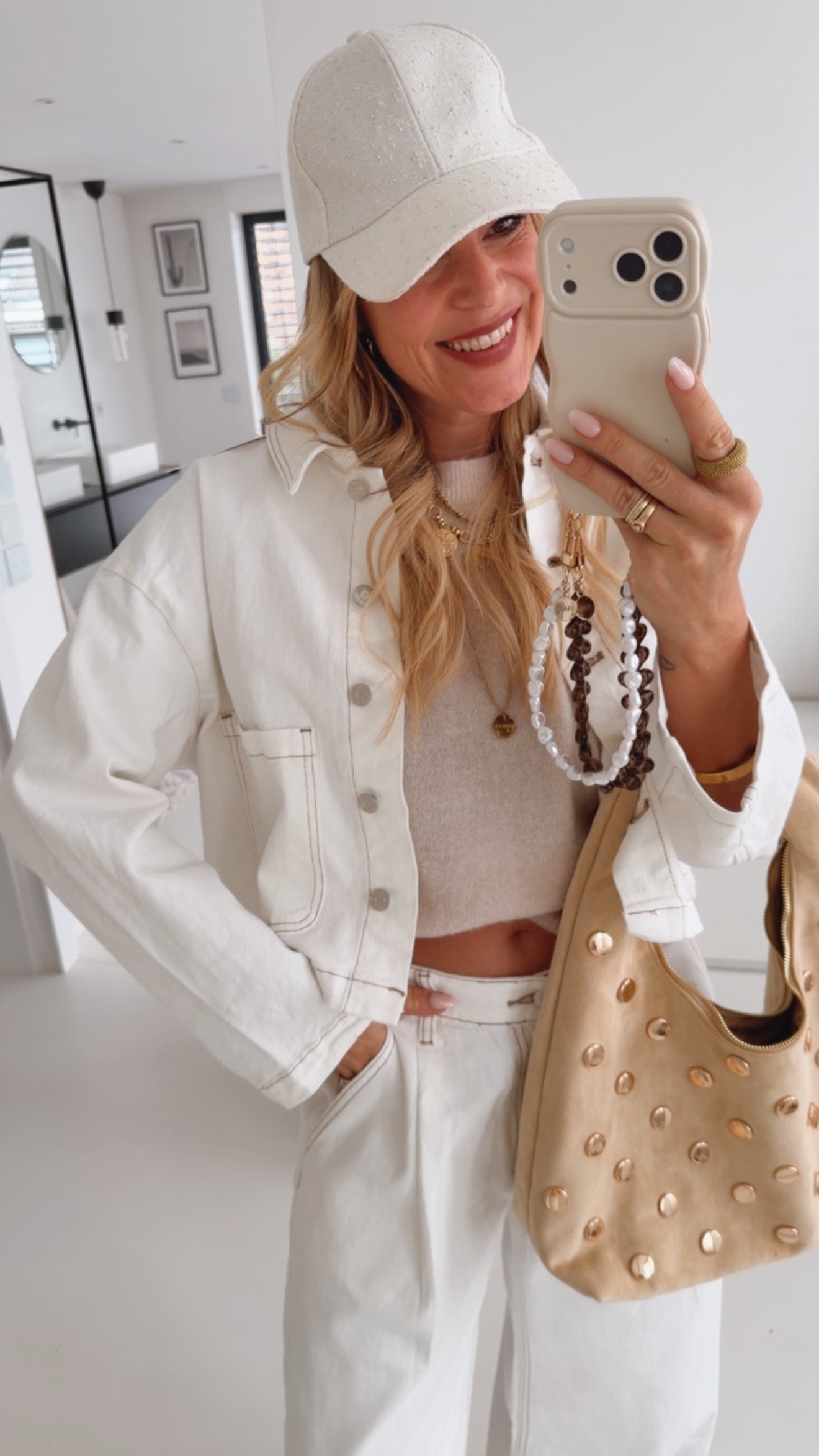 Midi Jeans Jacke Seam