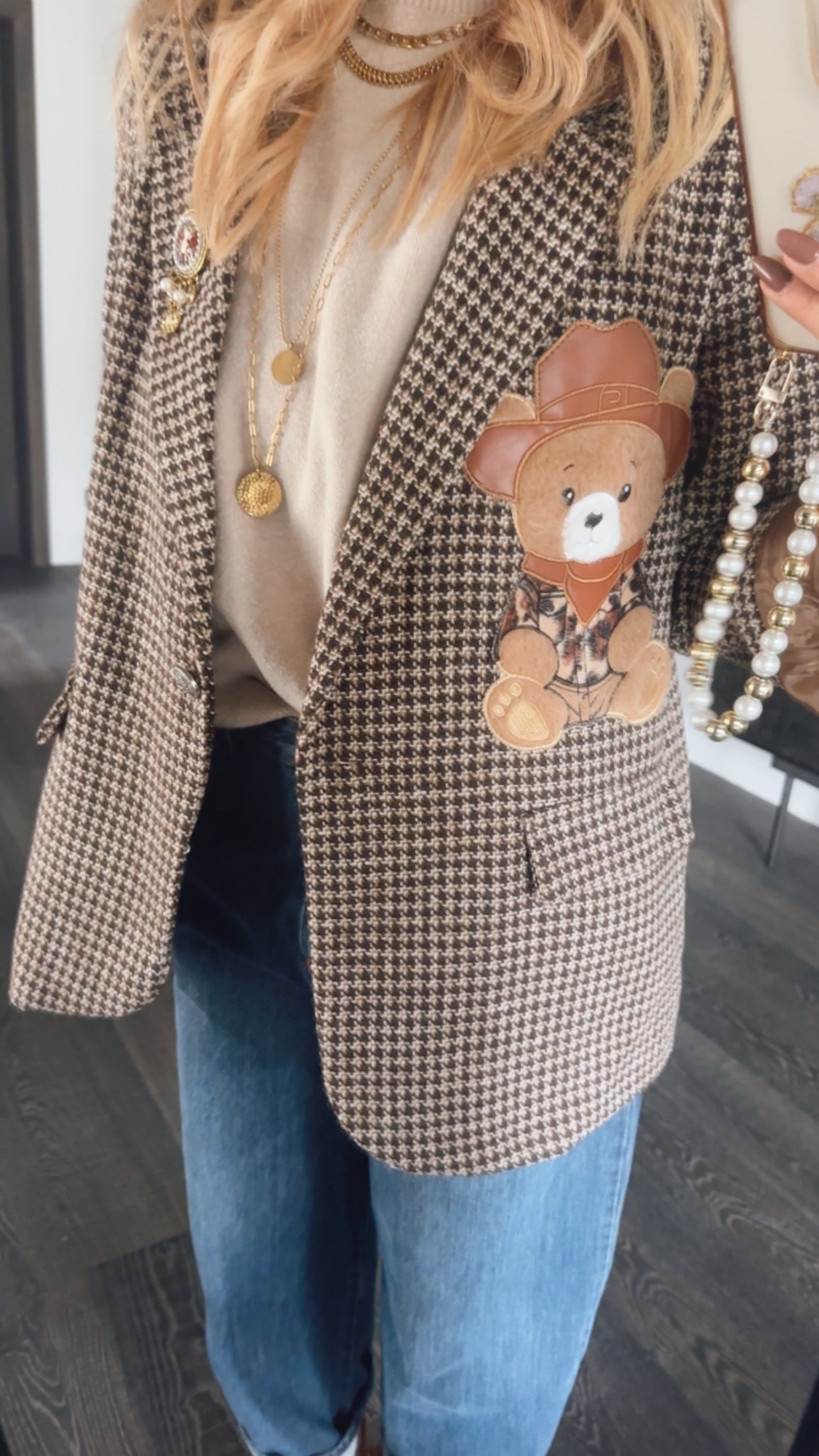 Teddy Blazer Cord Kragen
