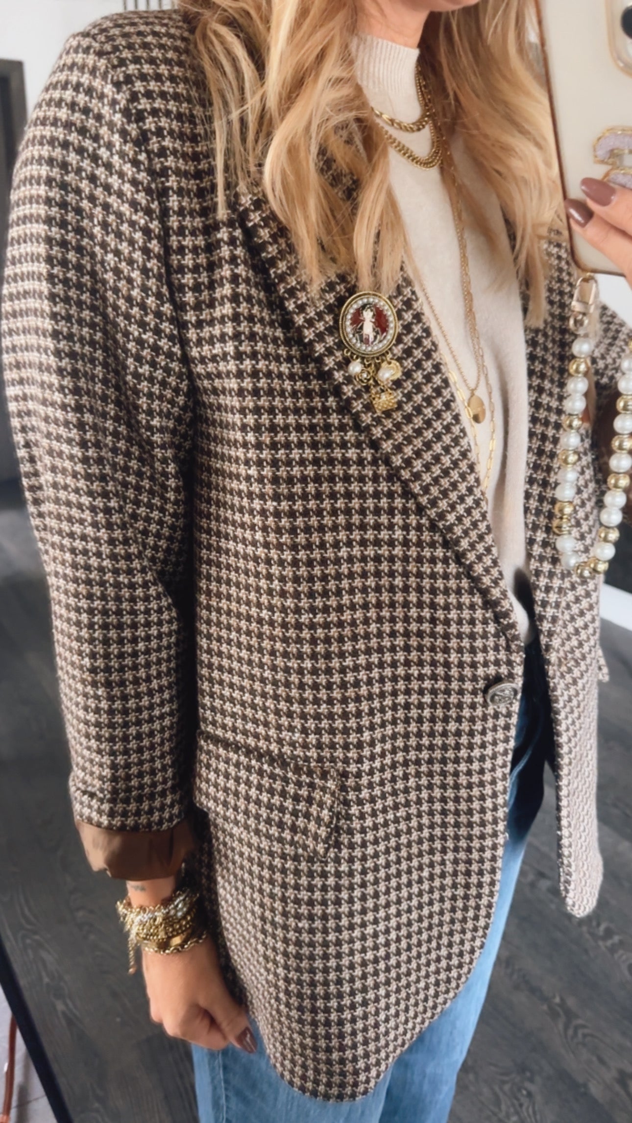 Teddy Blazer Cord Kragen