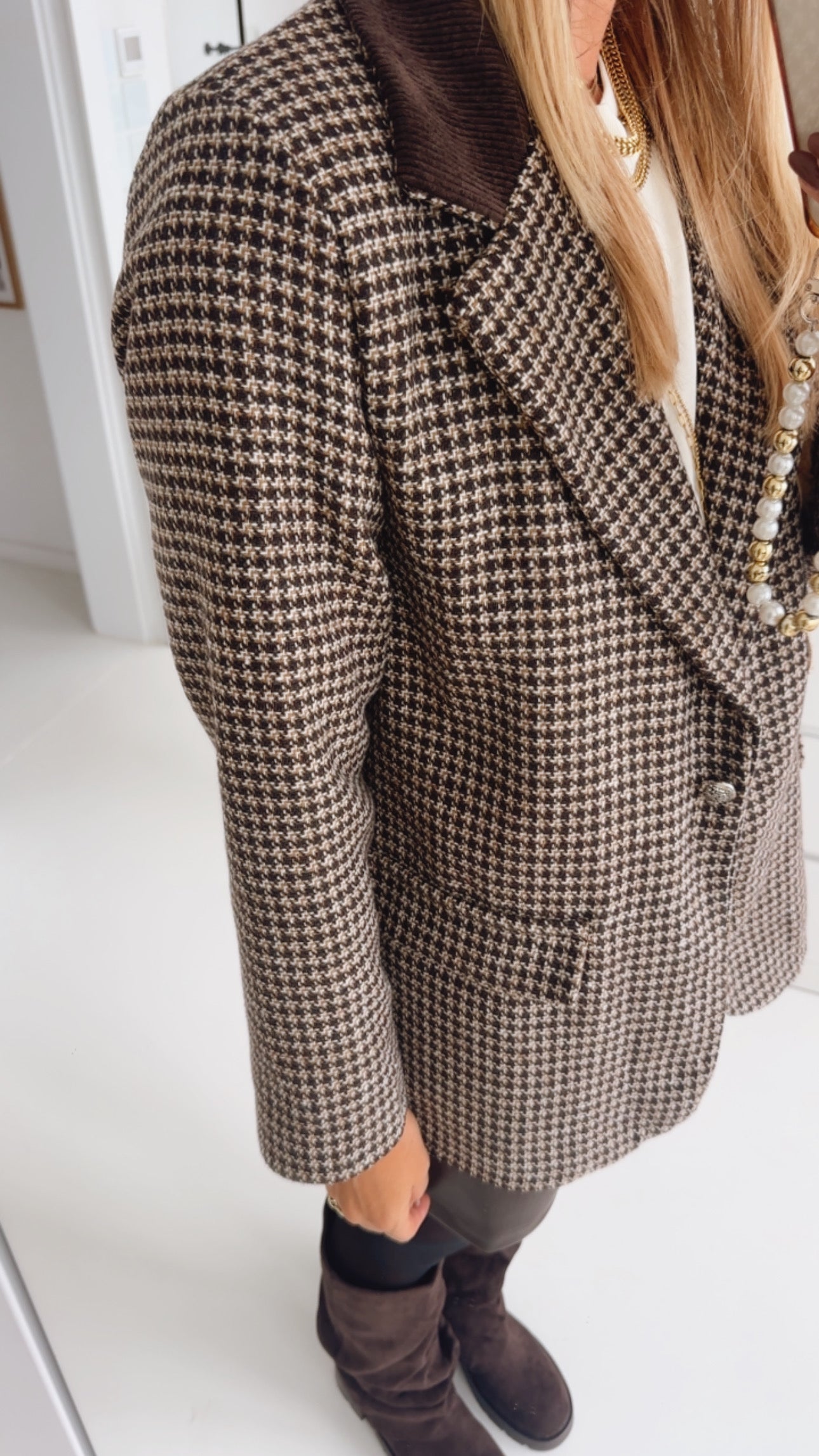 Teddy Blazer Cord Kragen