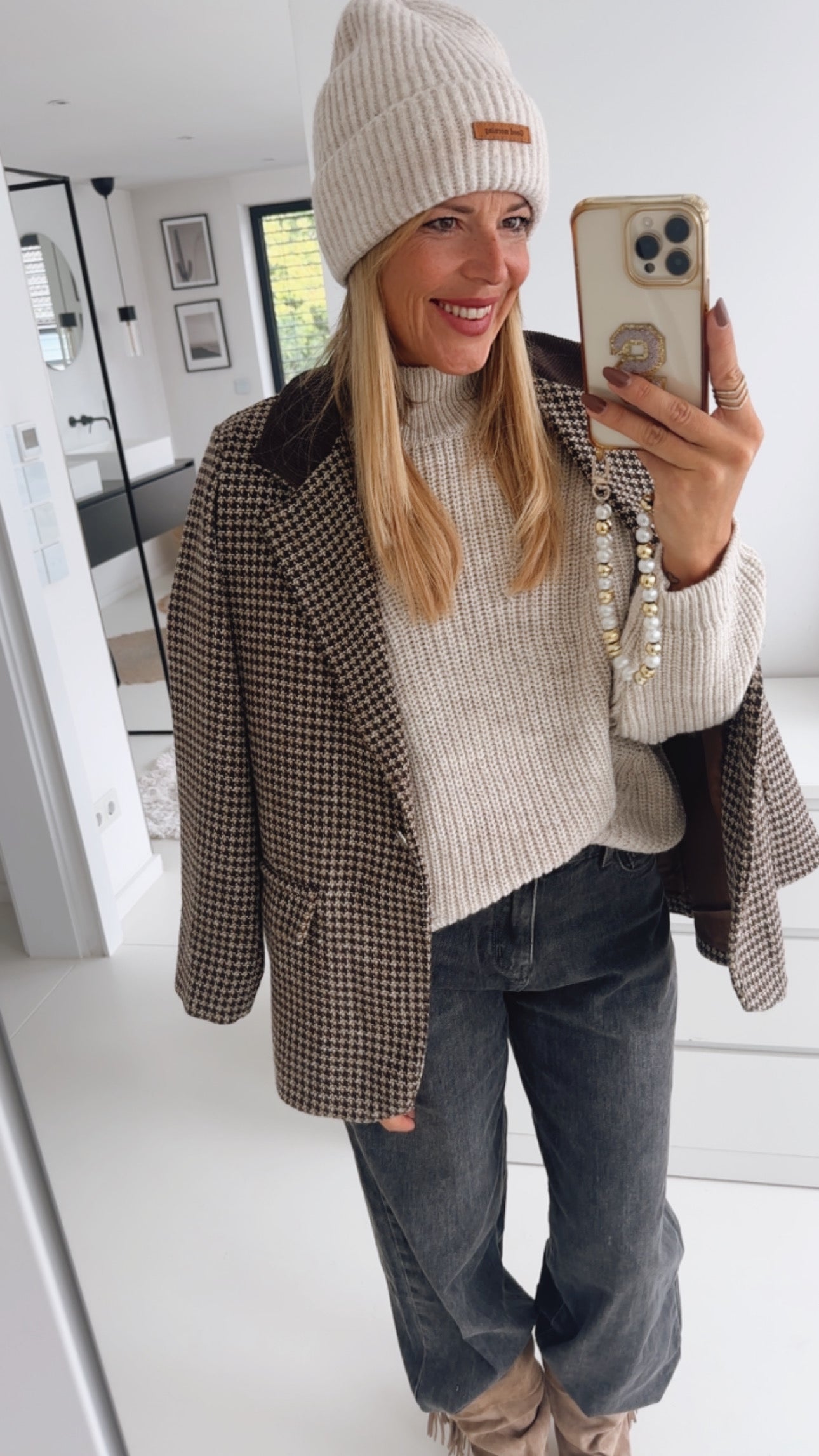 Midi Grobstrick Pulli Turtleneck