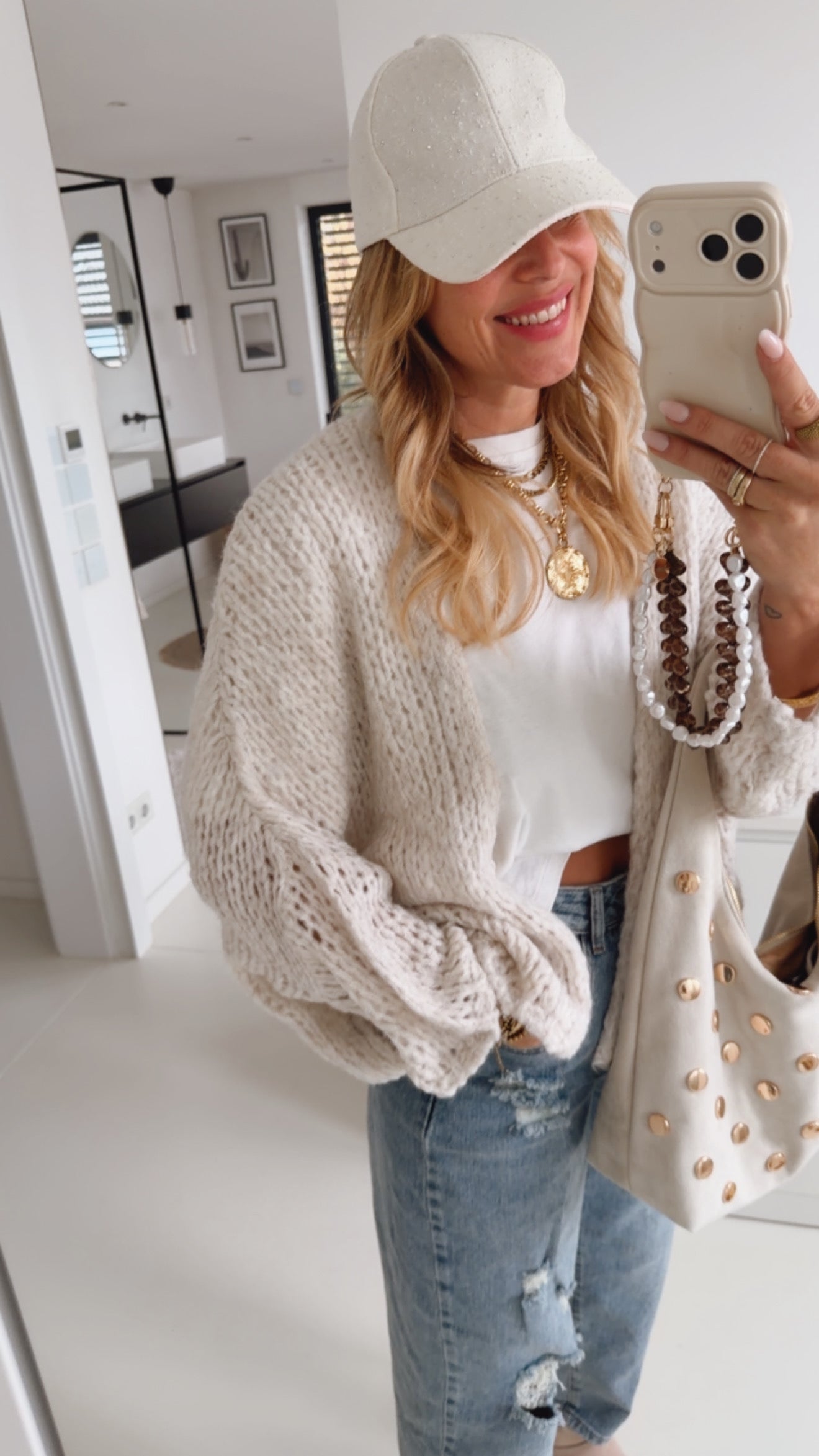 Oversize Grobstrick Jacke