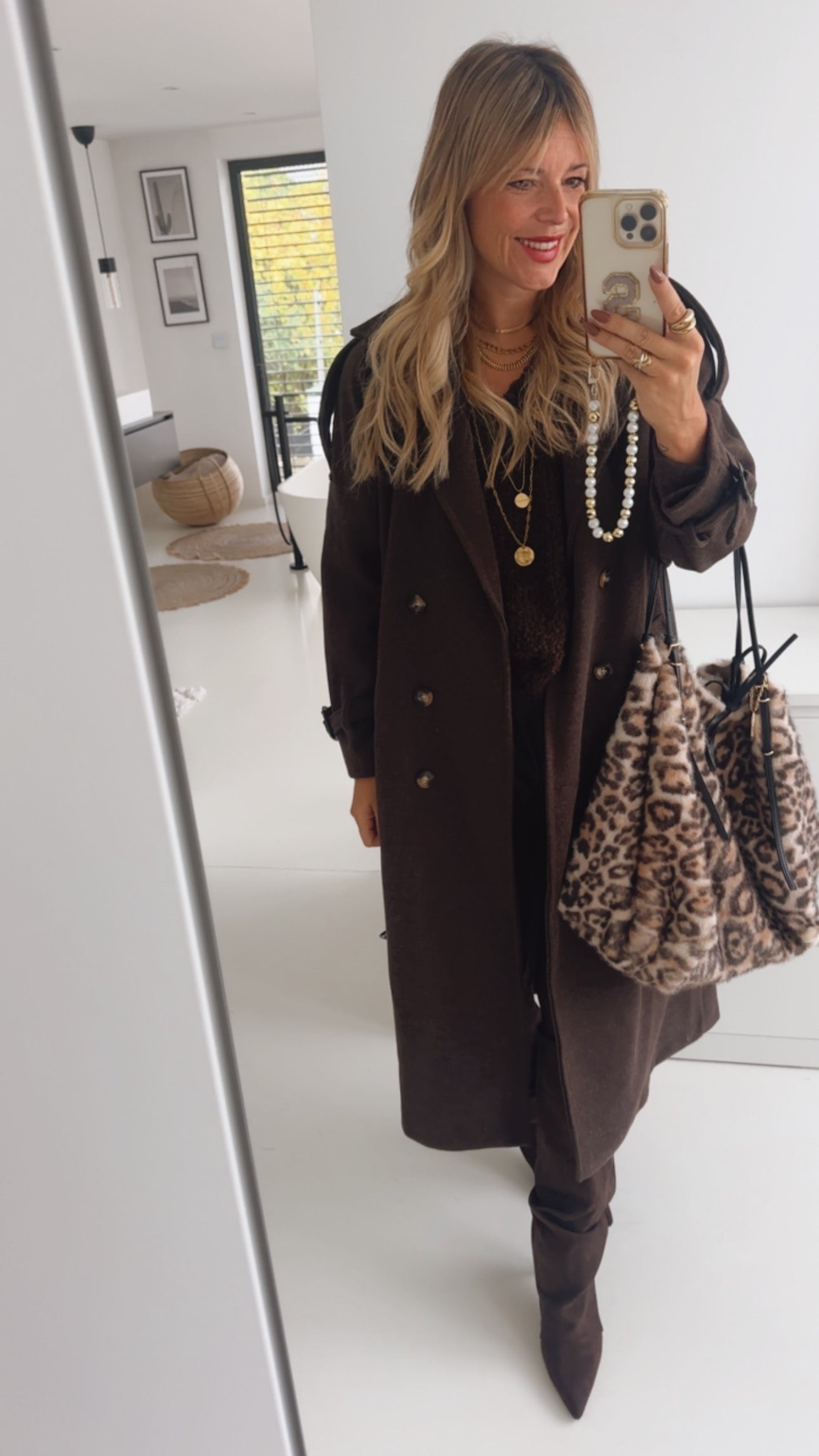 Trenchcoat Jacke mit Bindegürtel