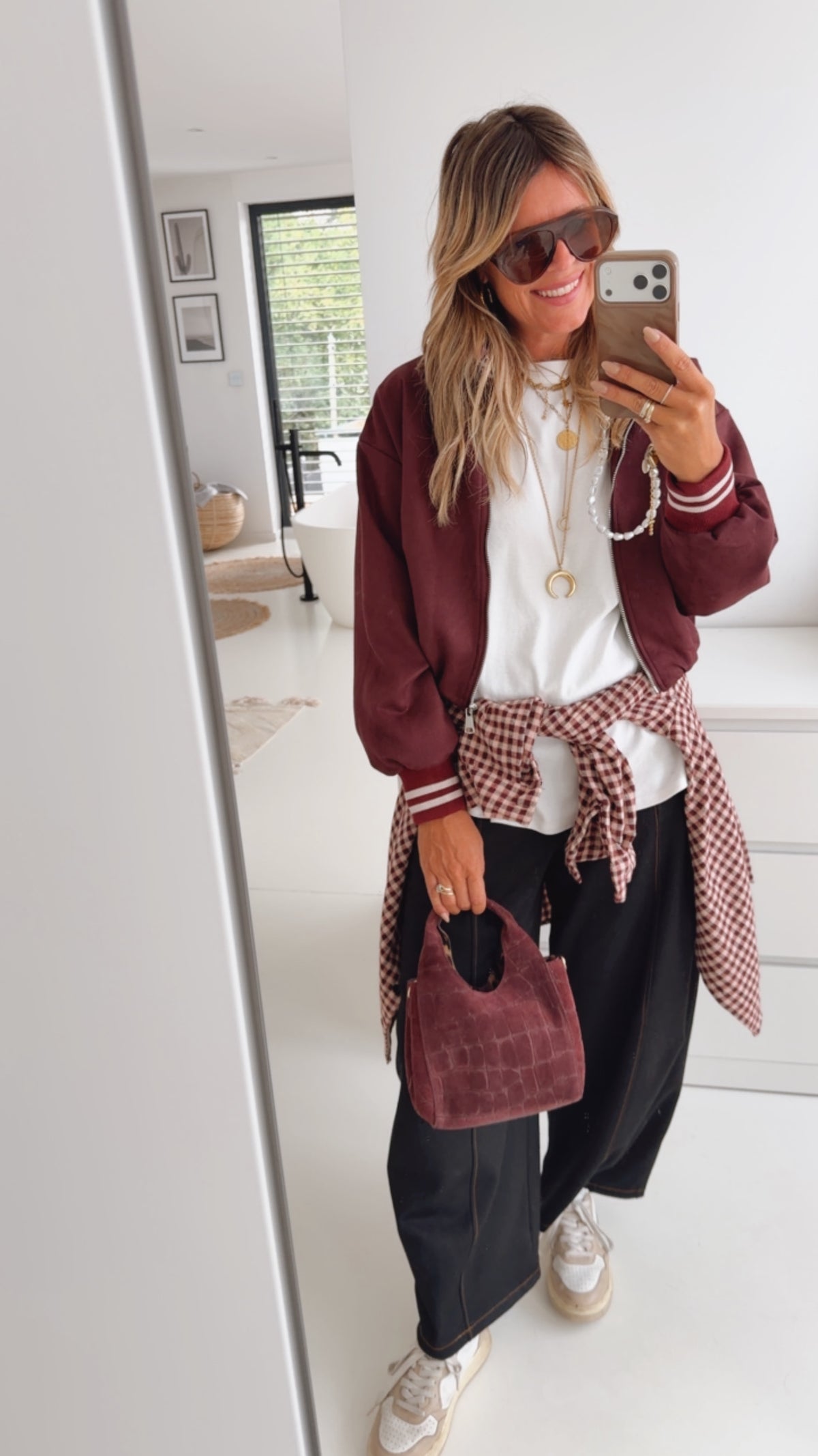 Collage Jacke Wildlederoptik