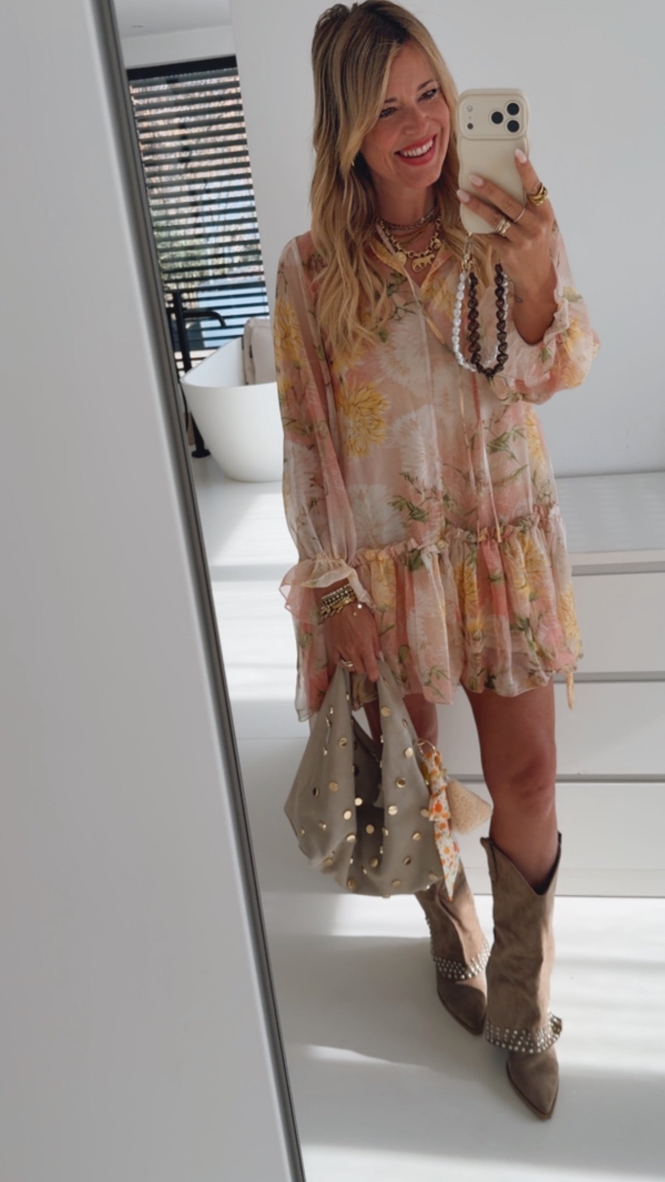 Mini Kleid Flower Print