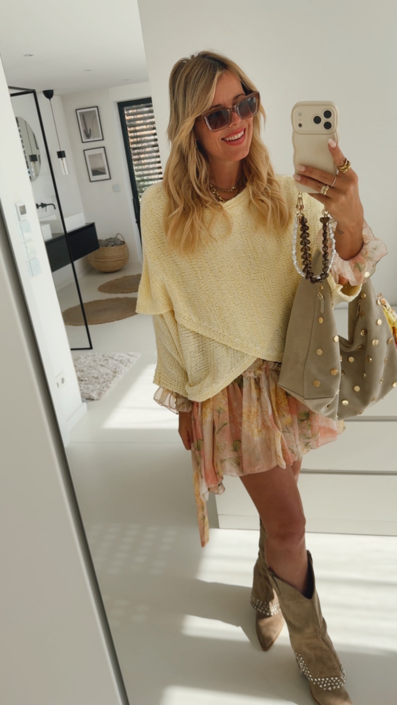 Mini Kleid Flower Print