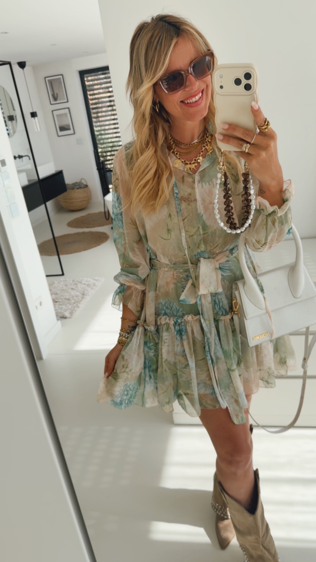 Mini Kleid Flower Print