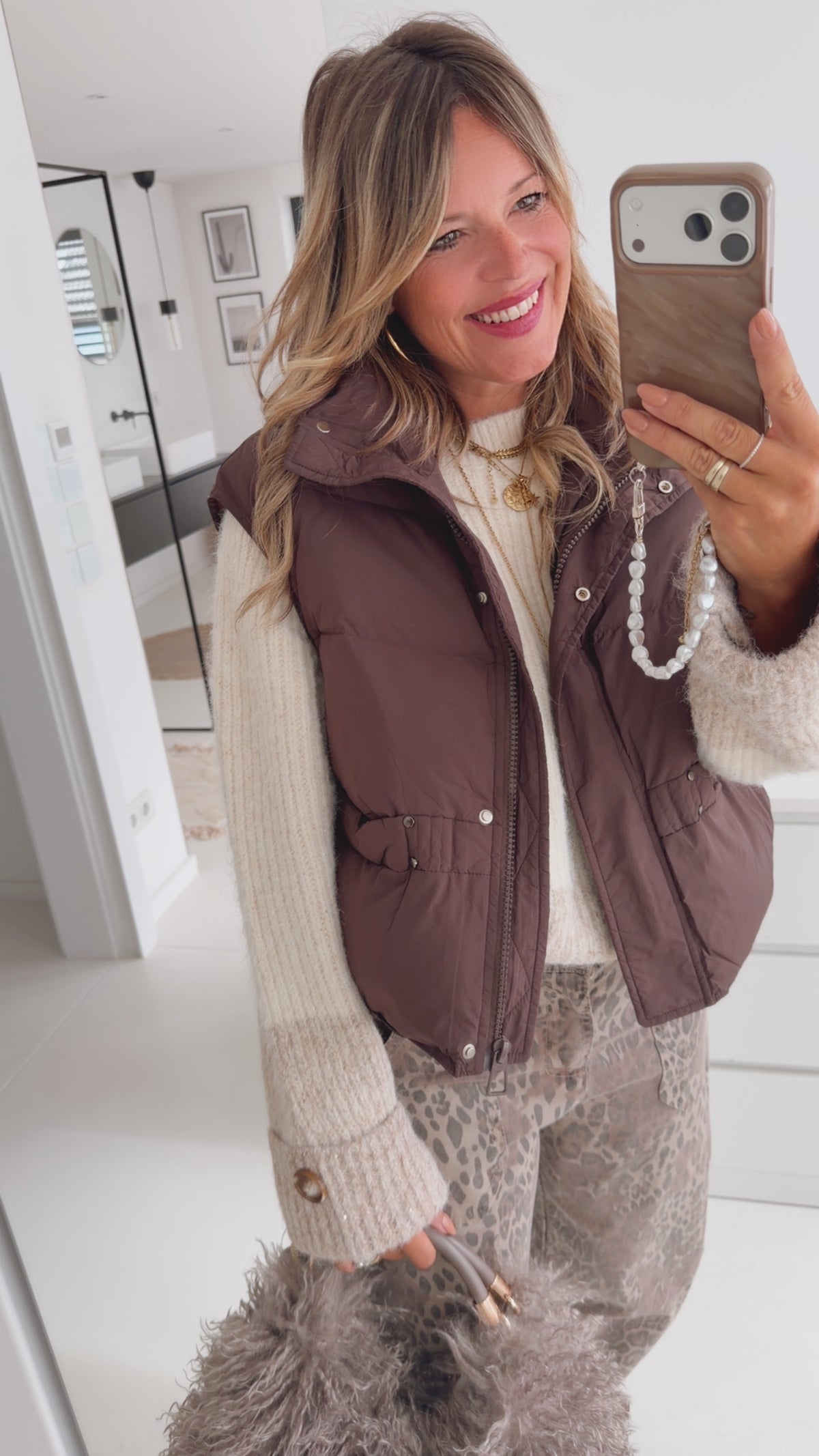 Puffy Midi Weste