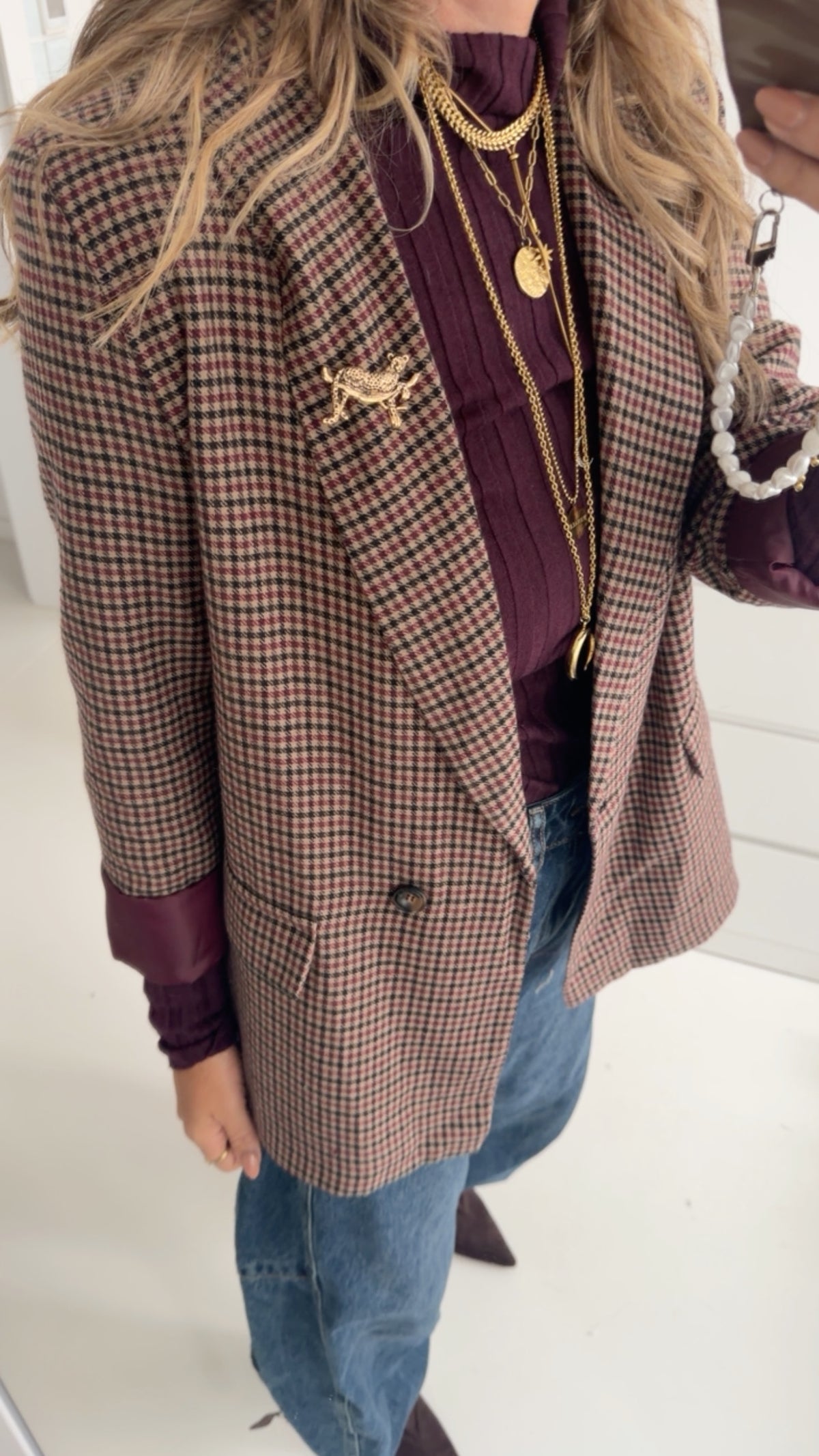 Karo Blazer Leo Brosche
