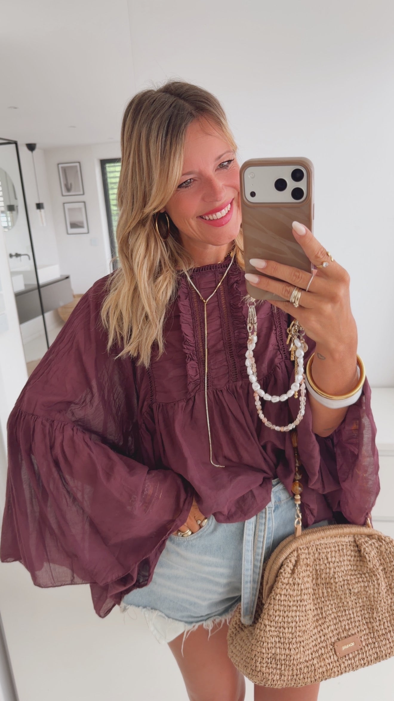 Boho Loose Arm Bluse