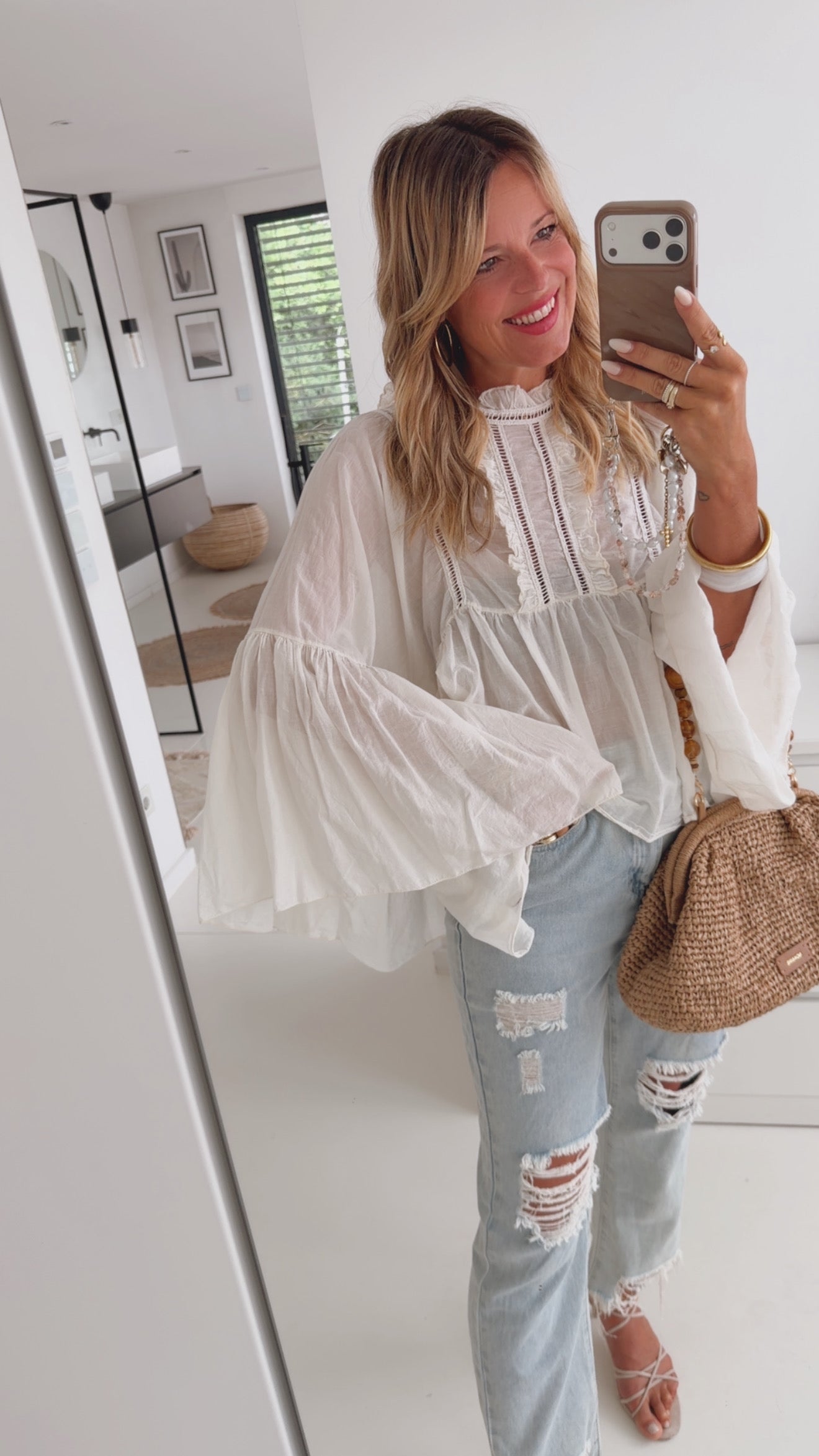 Boho Loose Arm Bluse