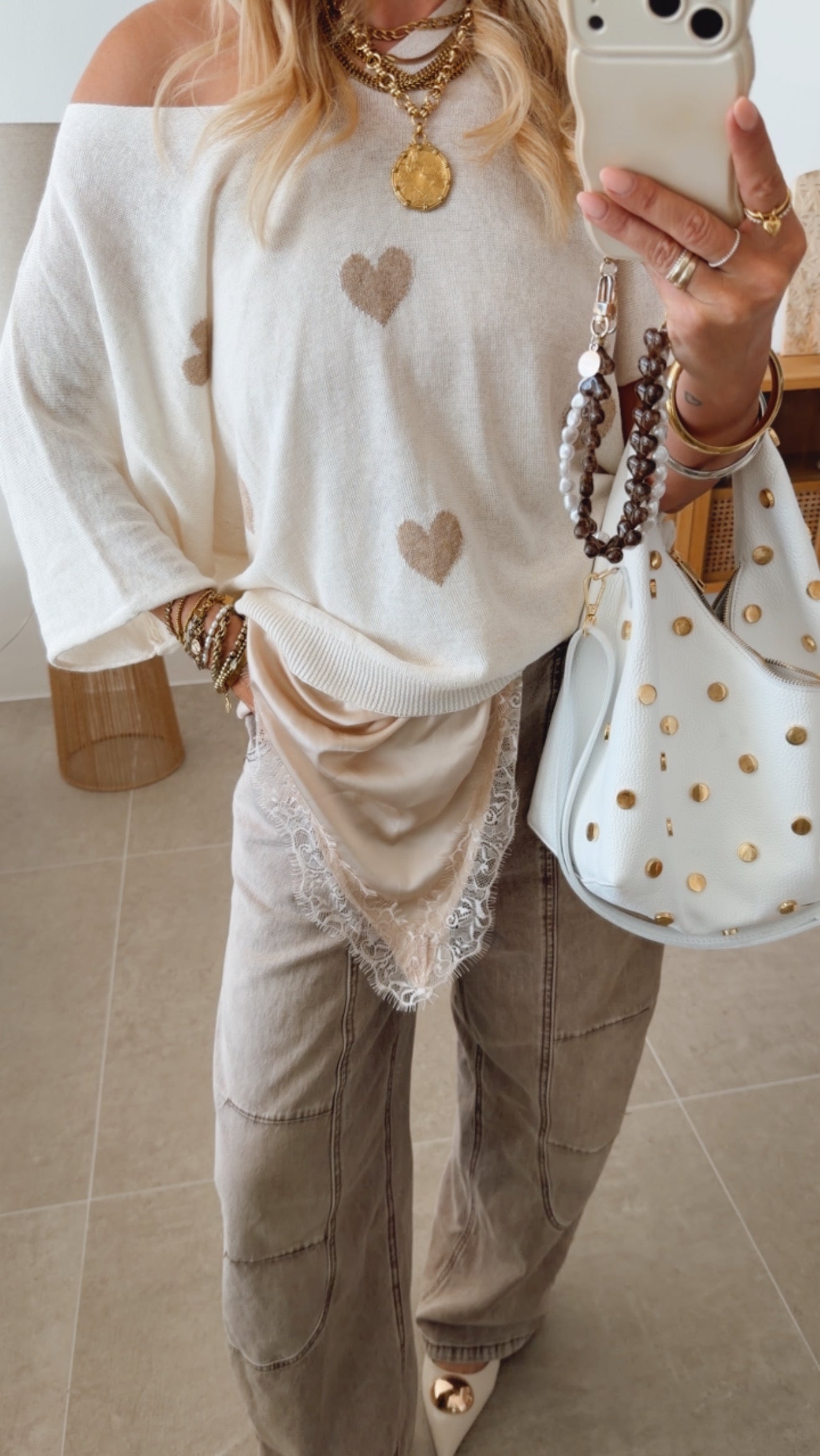 Knit Shirt Hearts