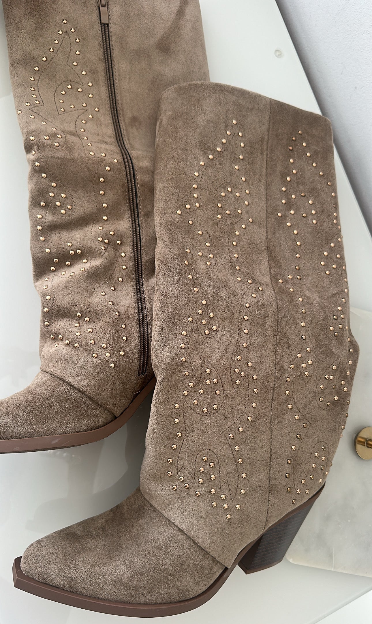 Nieten Cowboy Stiefel