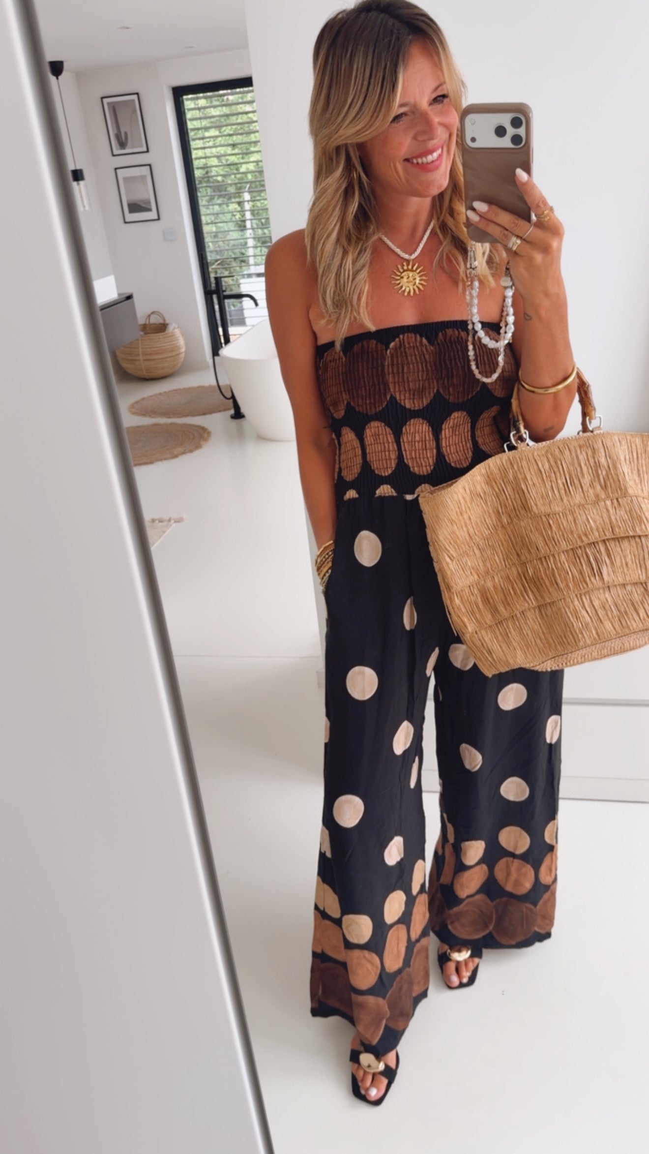 Wide Leg Bandeau Jumpsuit