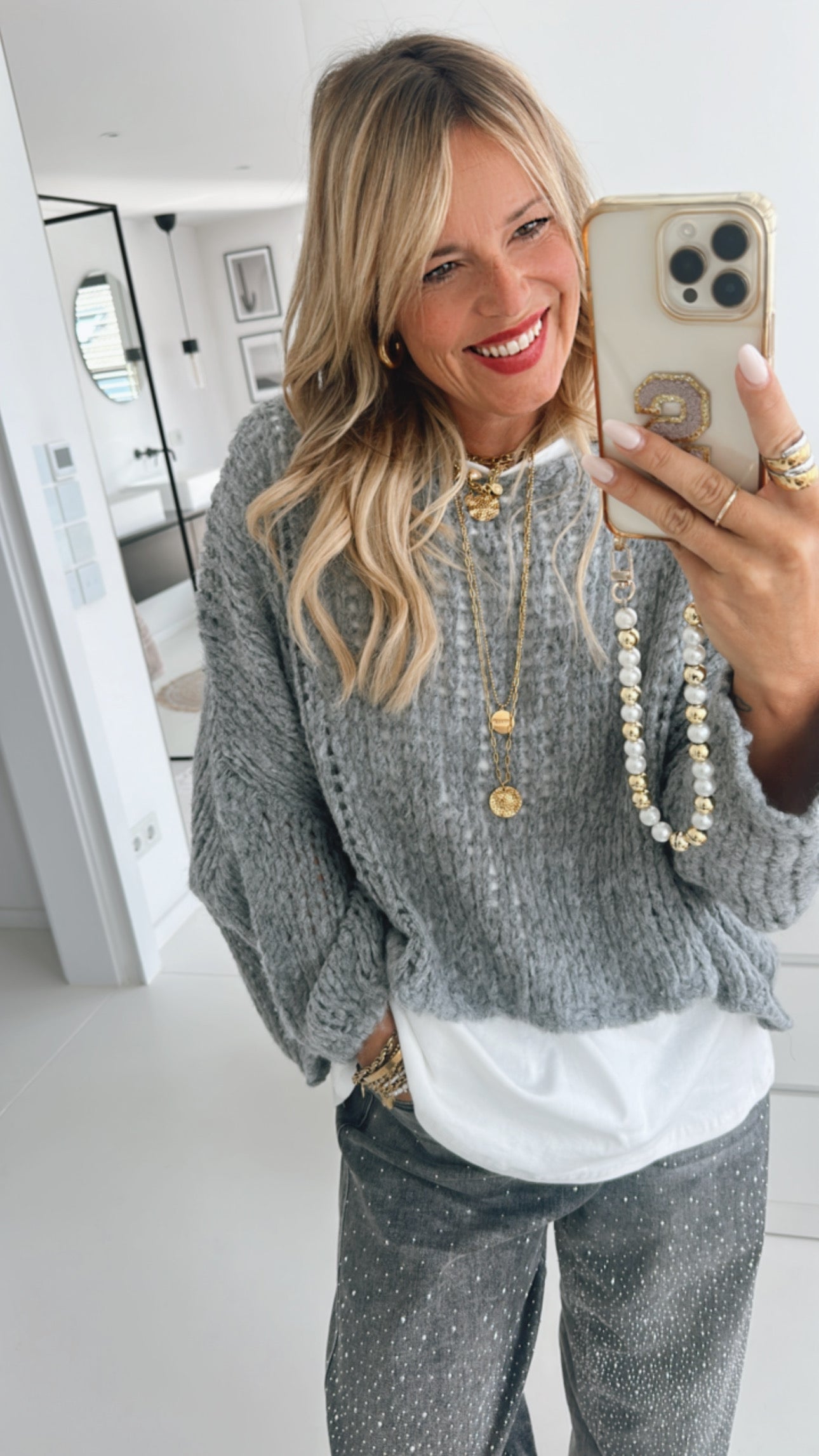 Loose Oversize Strick Pulli