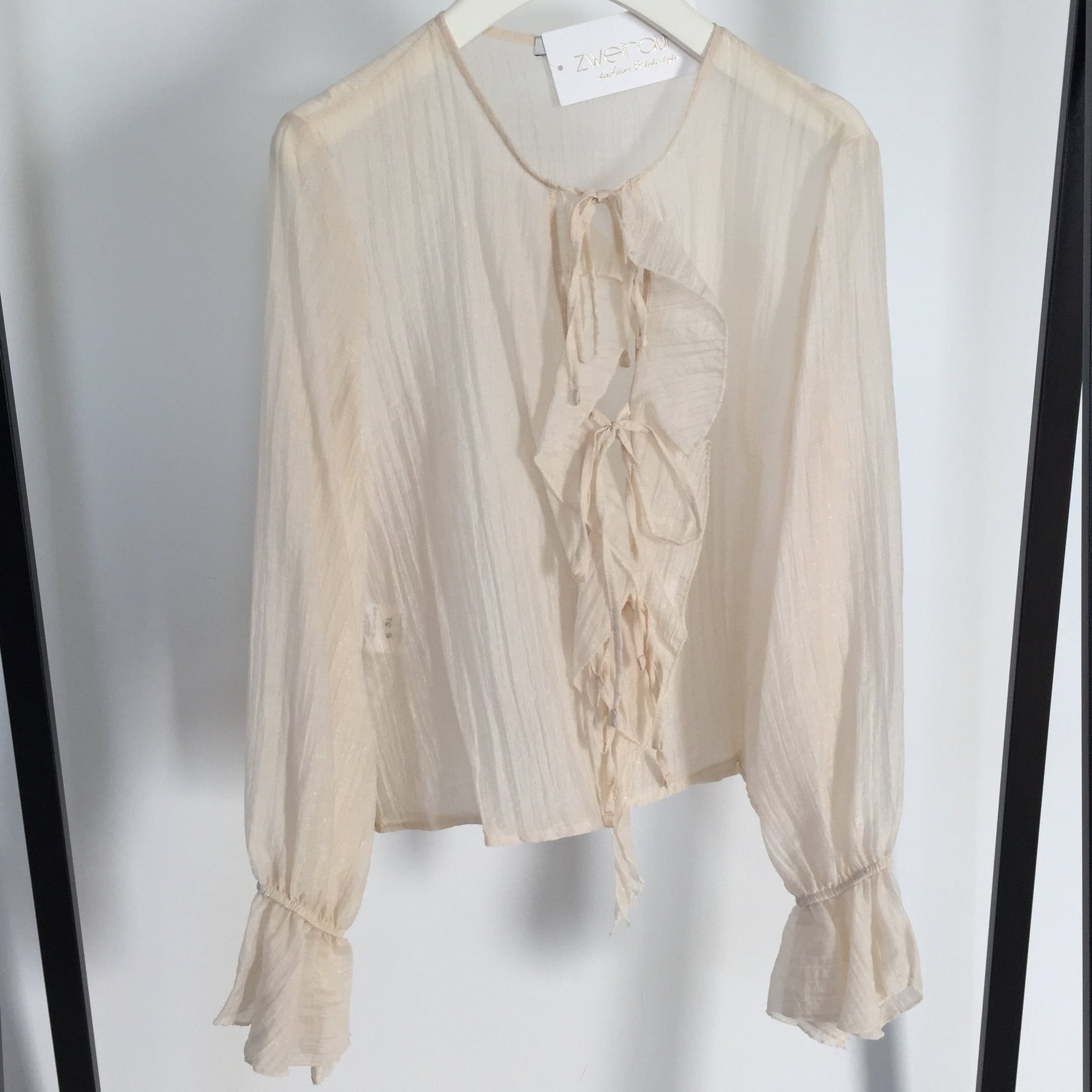 Bluse Volant Glitter