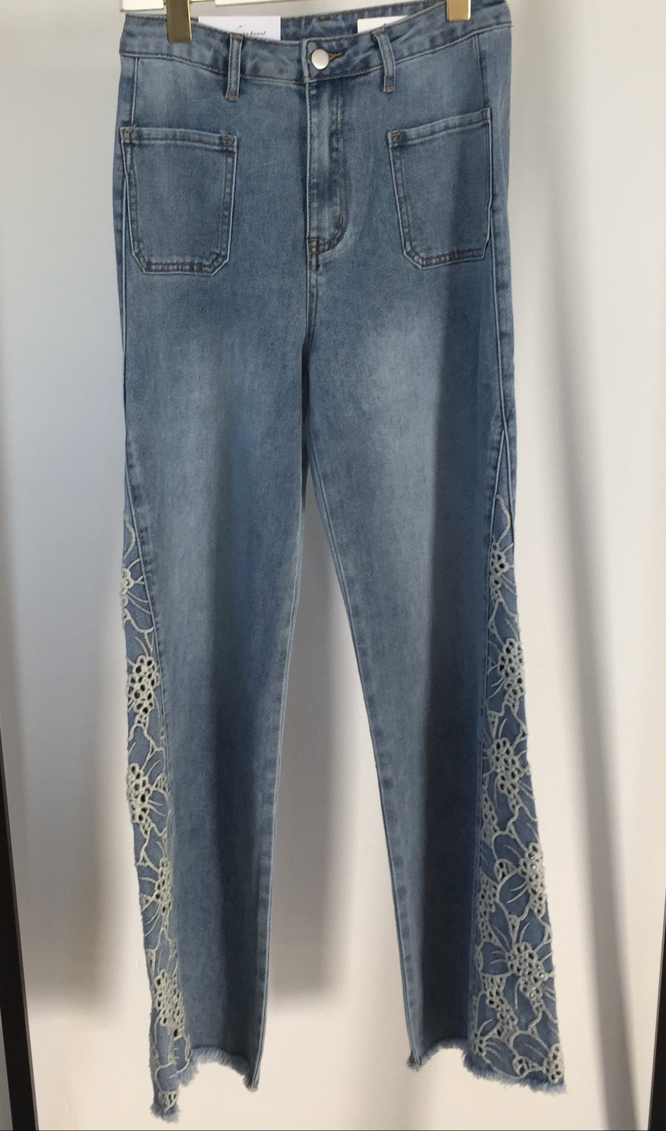 Jeans Side Flowers