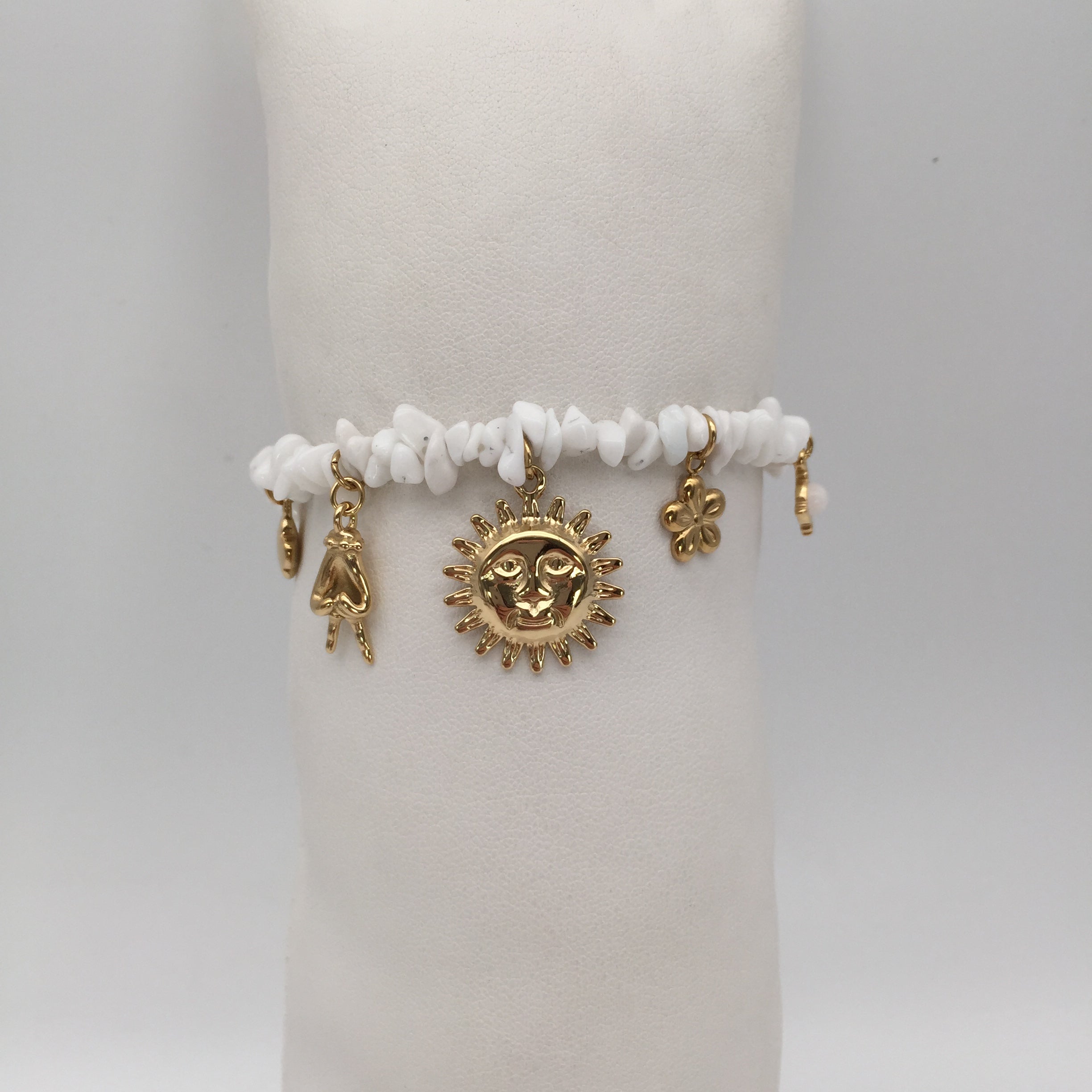 Armkette White Stone Charmes